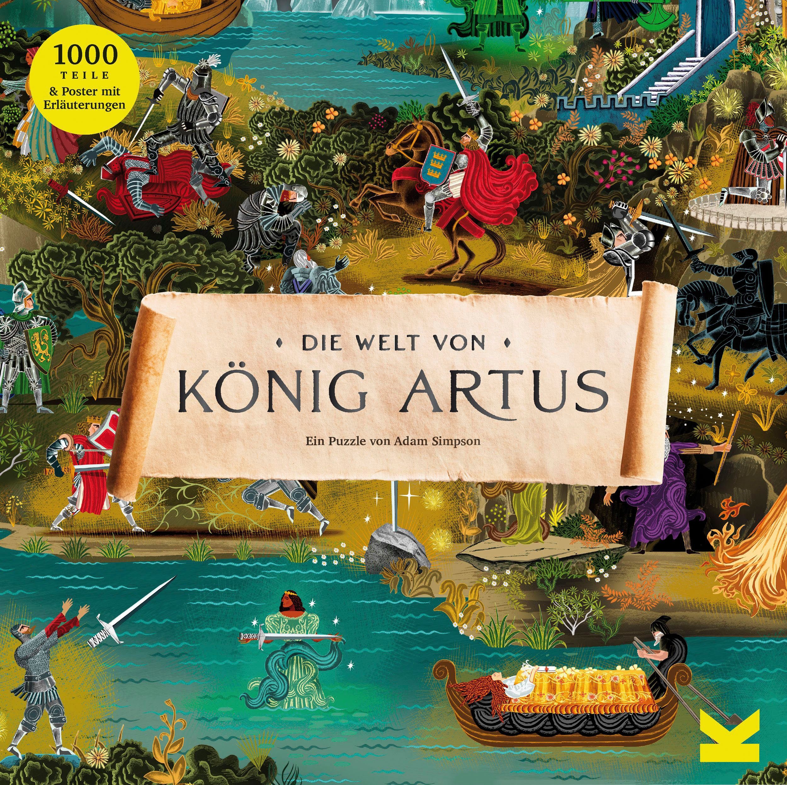 Laurence King Puzzle Die Welt von König Artus, 1000 Puzzleteile