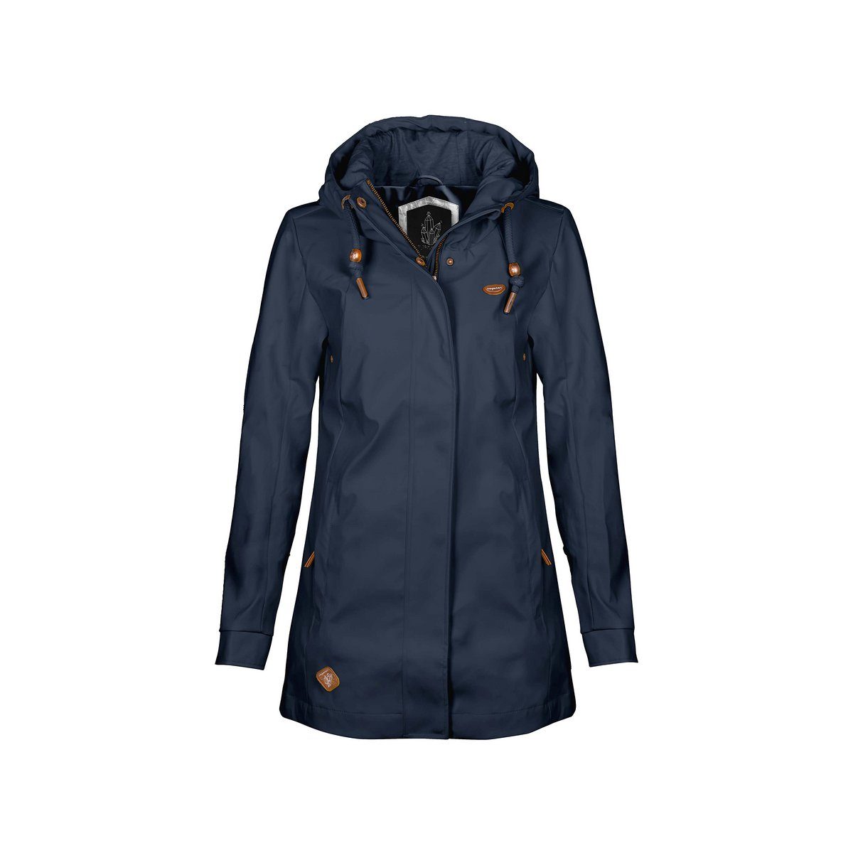 Ragwear Outdoorjacke blau passform textil (1-St)