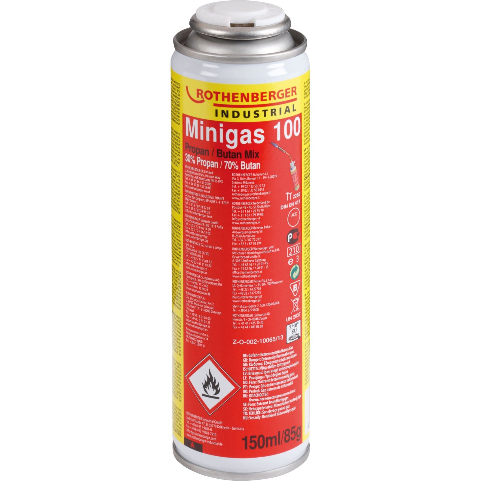 Rothenberger Industrial Experimentierkasten ROTHENBERGER Industrial Minigas 100 150 ml - 35504