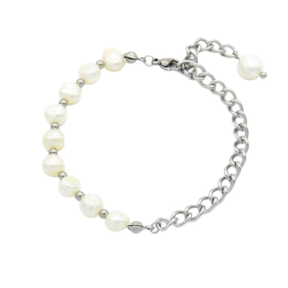 aus verschiedene Armband Boho Farben Armband, (1 Edelstahl 1-tlg), Damen Armband Bracelet Armschmuck BUNGSA Perlen
