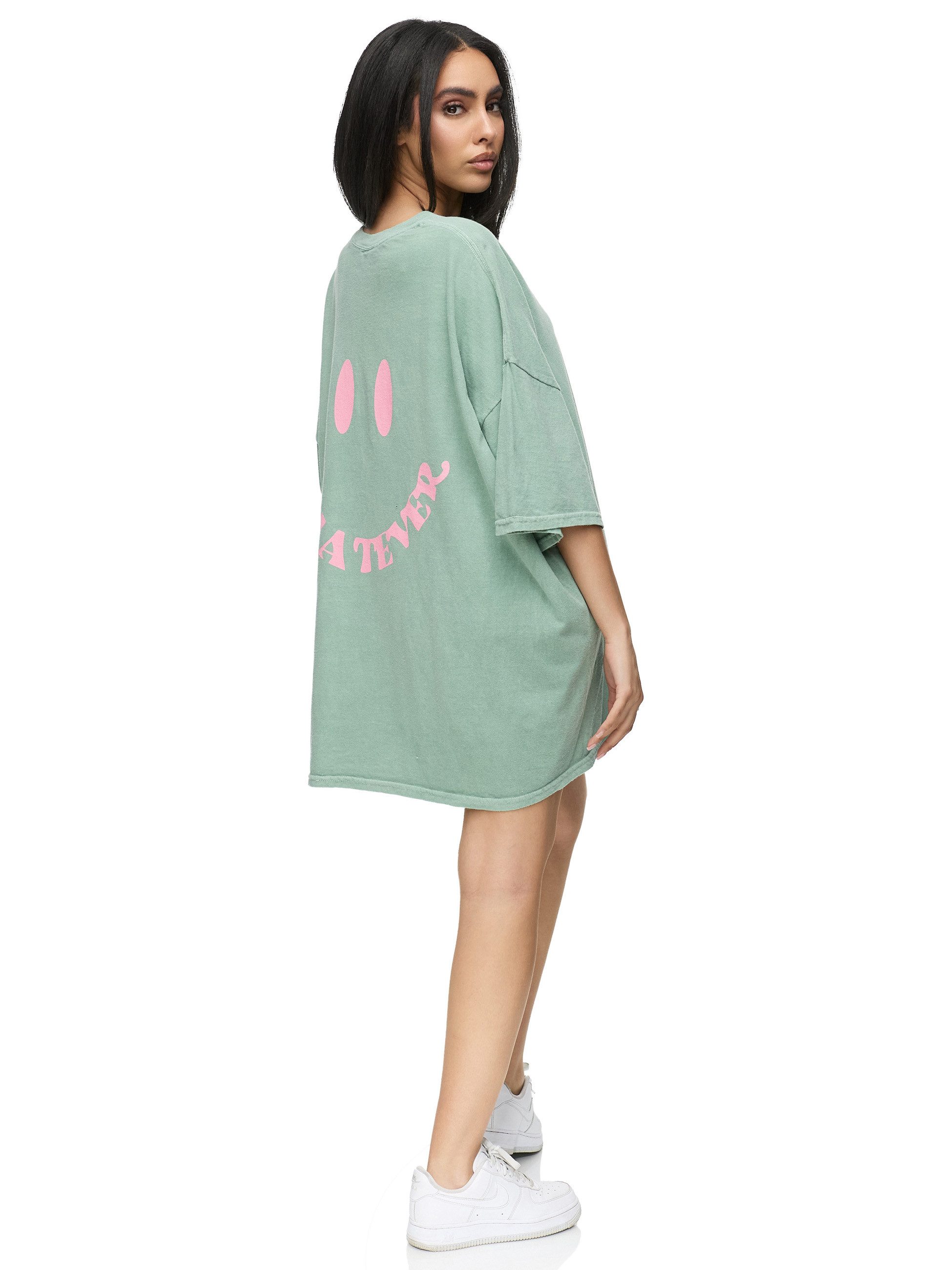 Worldclassca T-Shirt Worldclassca Oversized Print WHATEVER Vintage T-Shirt günstig online kaufen