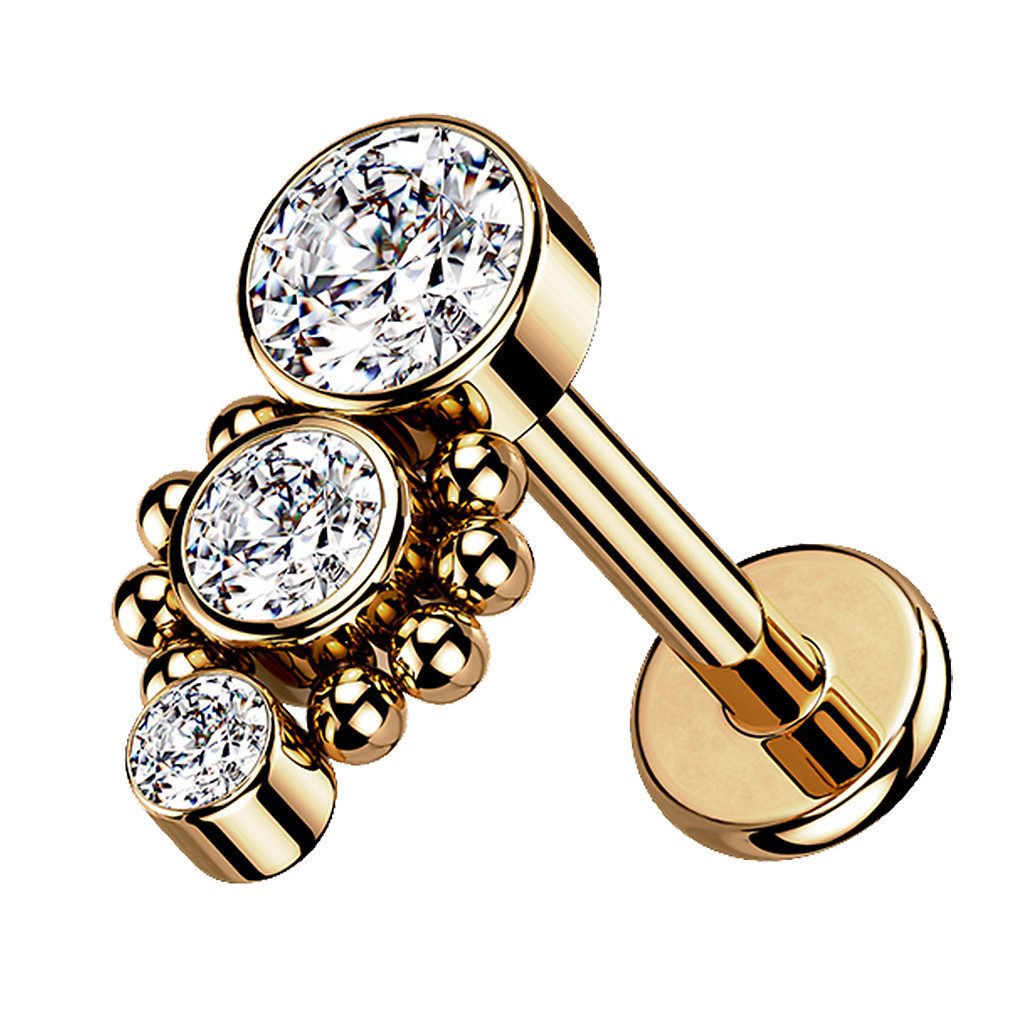 Taffstyle Piercing-Set Piercing Labret Monroe Stecker günstig online kaufen