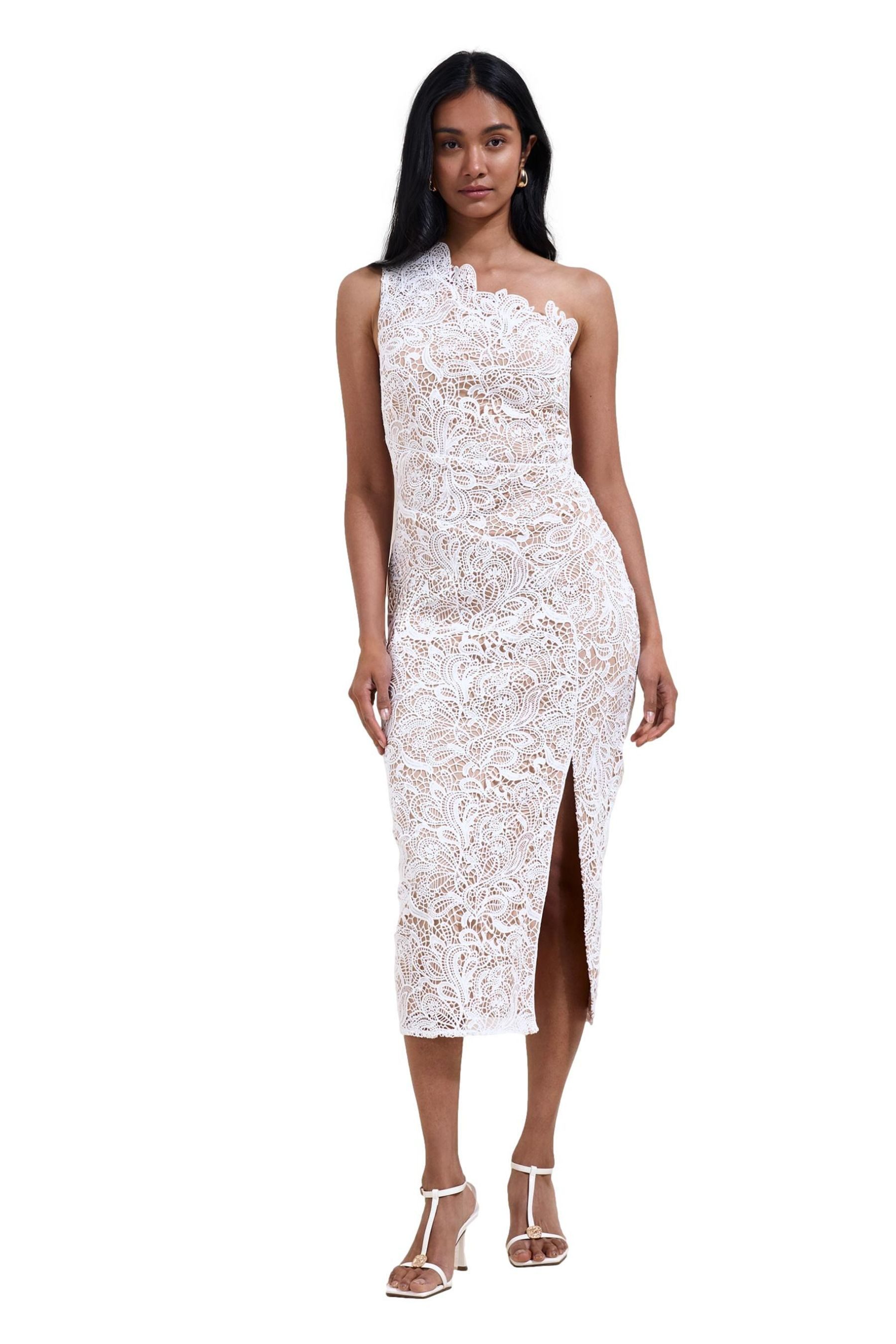 LIPSY One-Shoulder-Kleid Lipsy One-Shoulder-Bodyconkleid Spitze, Kurzgröße (1-tlg)