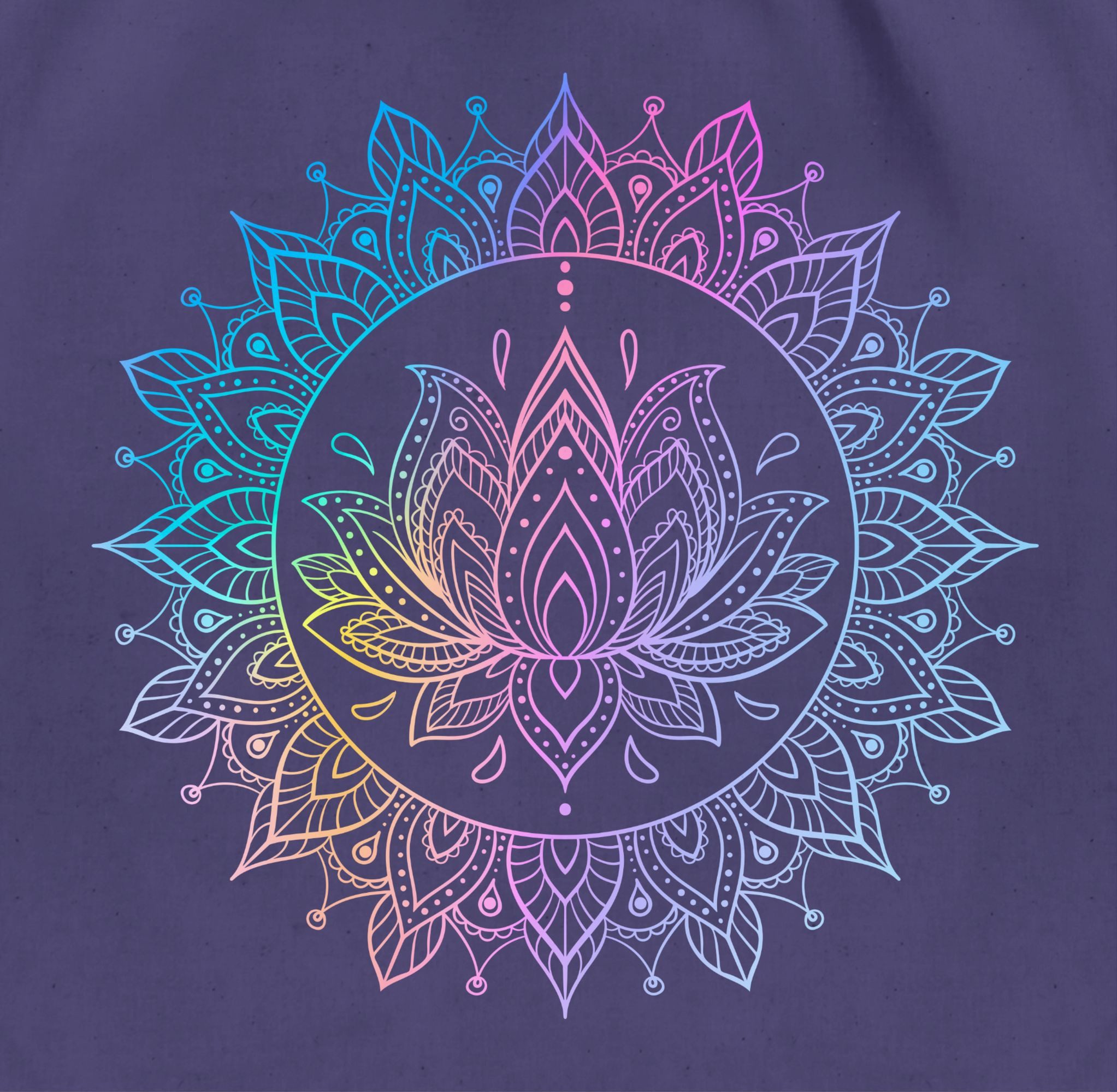 Shirtracer Turnbeutel Lotusblume Spirituelle Meditation Mandala günstig online kaufen