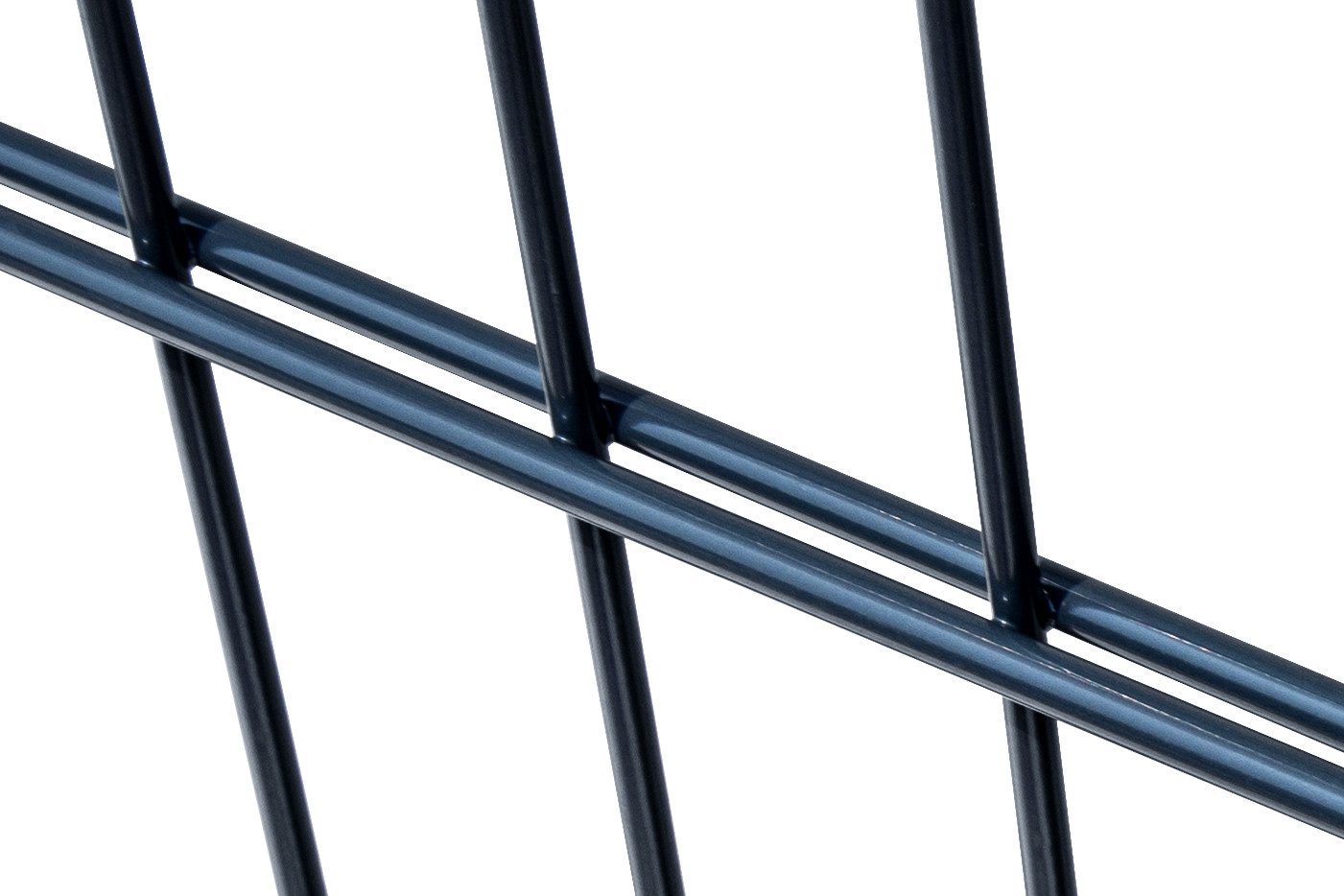 Fischer und Adamek Gartenzaun Doppelstabmattenzaun Element, (Höhe: 630 mm, Farbe: Anthrazitgrau), Einzelmatte