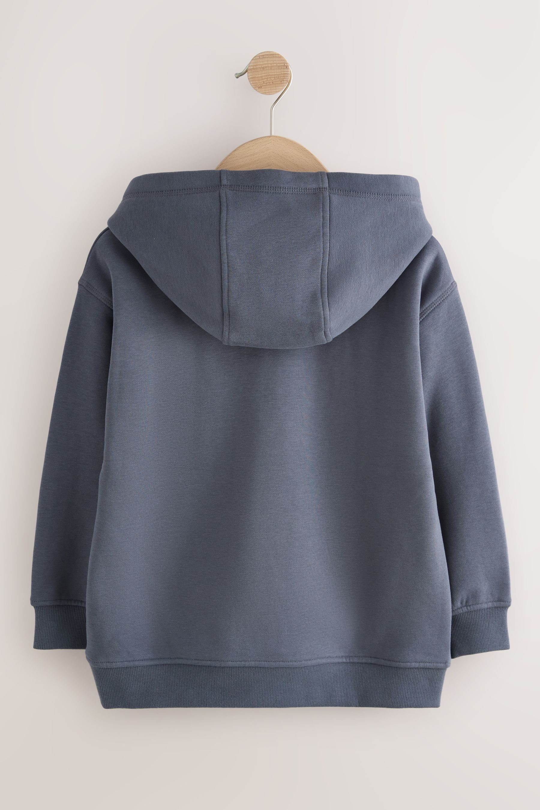 Next Hoodie Einfarbiges Jersey-Hoodie (1-tlg) – Bild 2 von 4