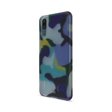 Artwizz Backcover Artwizz Camouflage Clip - Schutzhülle im Tarnmuster-Look mit Soft-Touch-Beschichtung für Huawei P20, Ocean