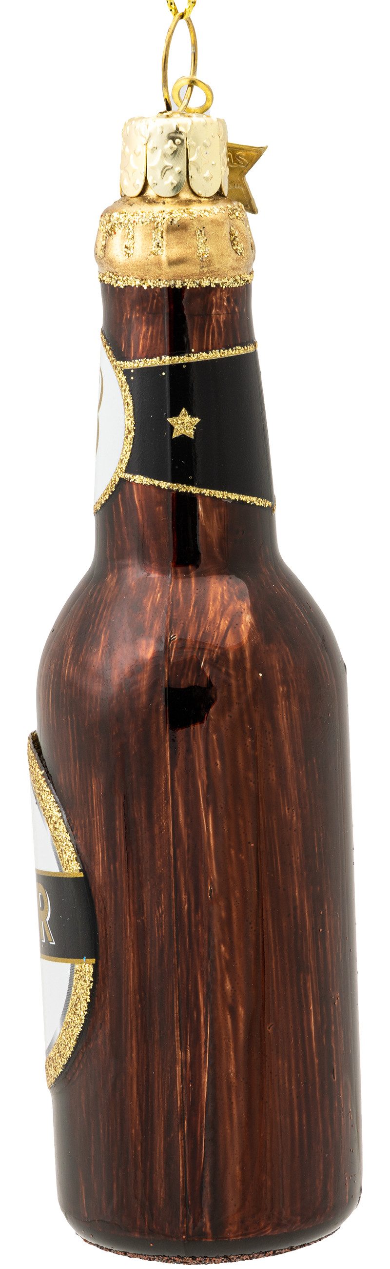 SIKORA Christbaumschmuck Bierflasche besondere Weihnachtskugel Glas Anhänge günstig online kaufen