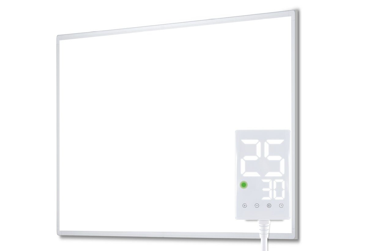 Heidenfeld Infrarotheizung 300-1200 W Elektroheizung HF-HP100-3 inkl. Thermostat - 10 J. Garantie, Fenster-Auf Erkennung - Infrarot Wandheizung Elektro Heizkörper