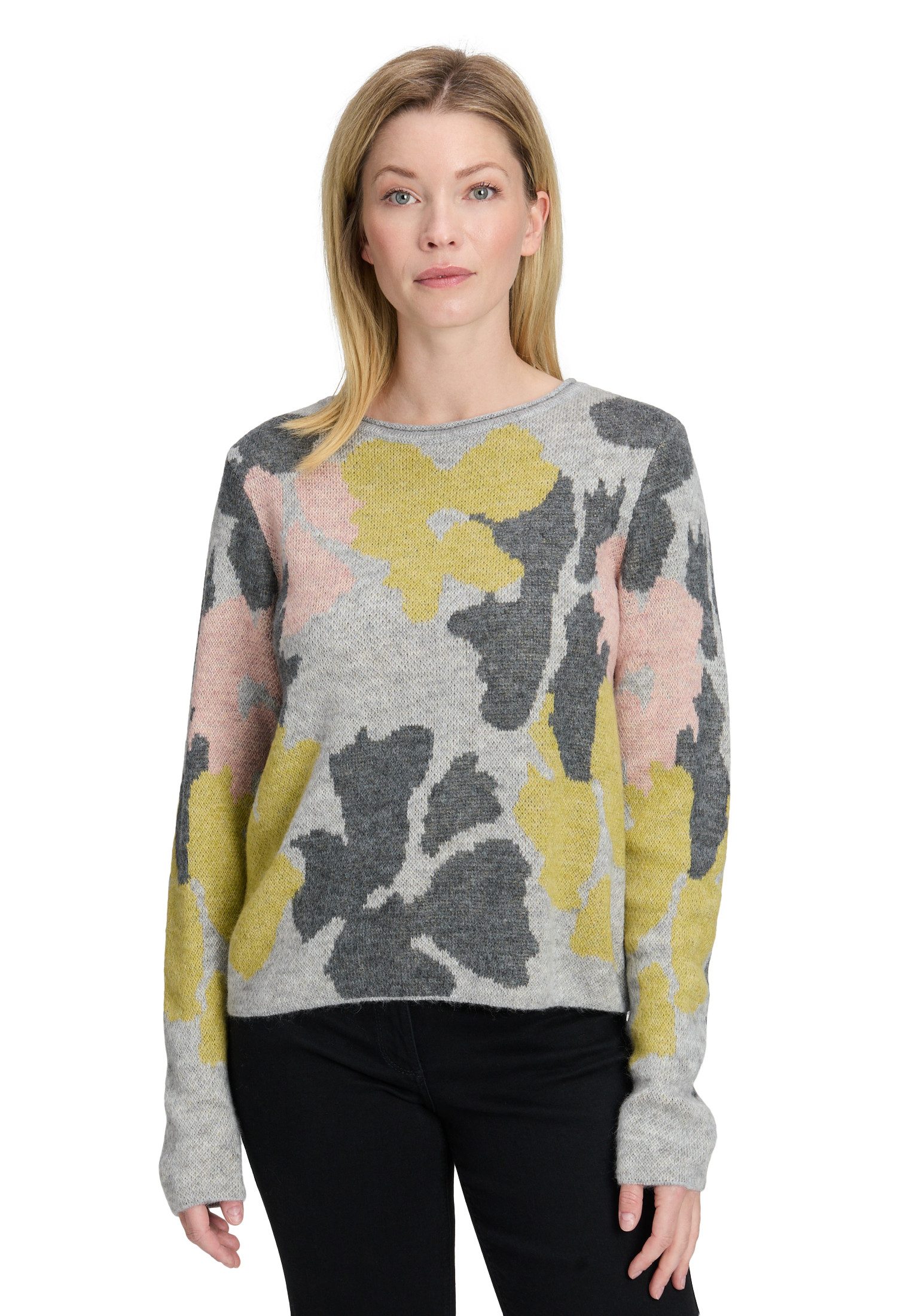 Betty Barclay Strickpullover Damen Grobstrick-Pullover mit Jacquard (1-tlg) günstig online kaufen