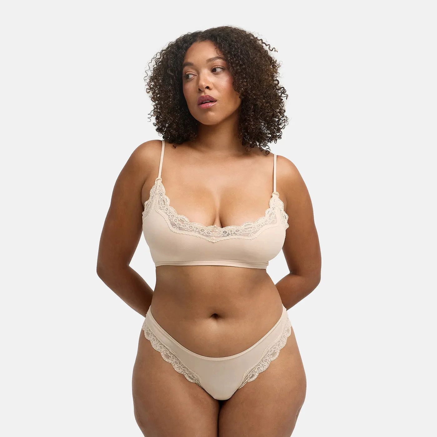 cfab (creamy fabrics) Tanga Lace Tanga-Sand-3XL