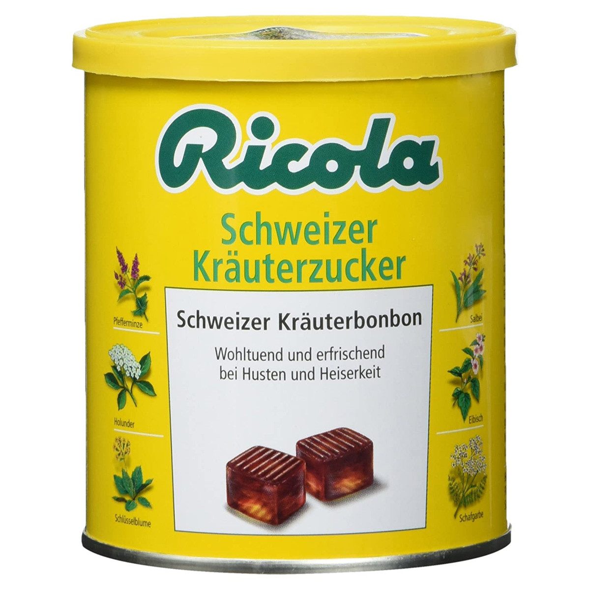 RICOLA Süßigkeit, Ricola Original Kräuterzucker mit Schweizer Alpenkräutern in Dose 250g