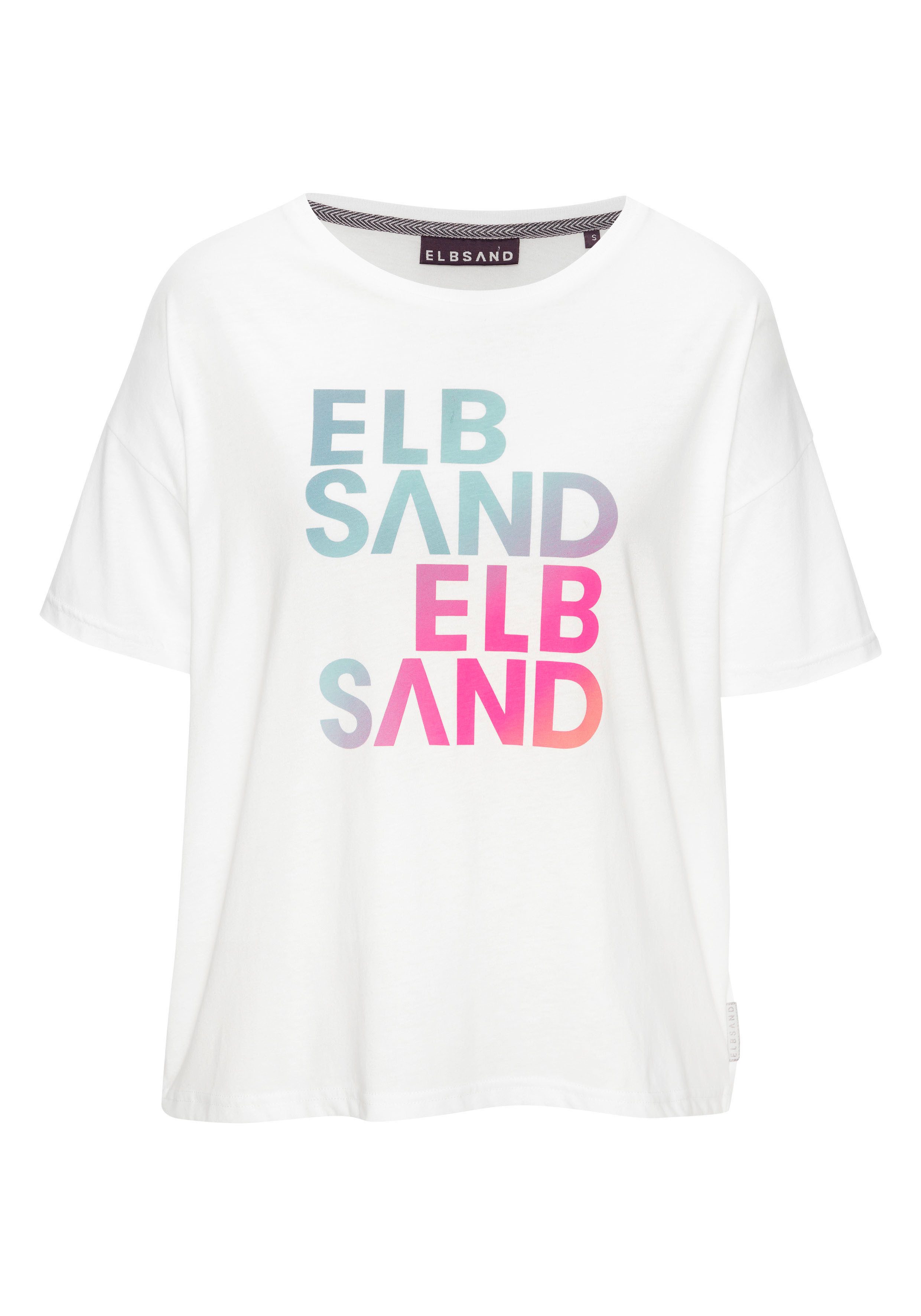 Elbsand T-Shirt mit Logodruck günstig online kaufen
