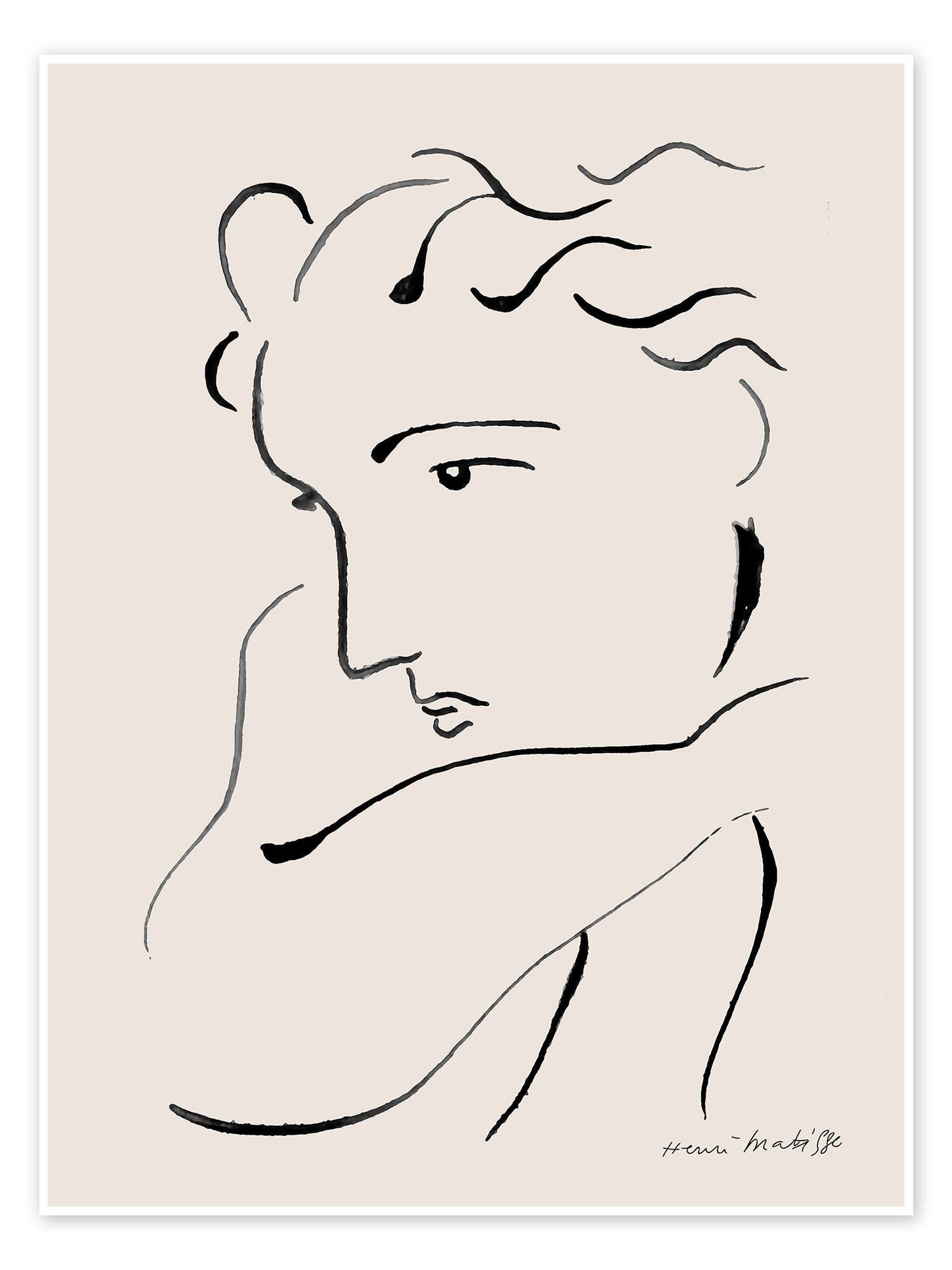 Posterlounge Wandbild Femme II, Henri Matisse, erhältlich als Poster, Leinwandbild, Wandsticker oder Acrylglasbild