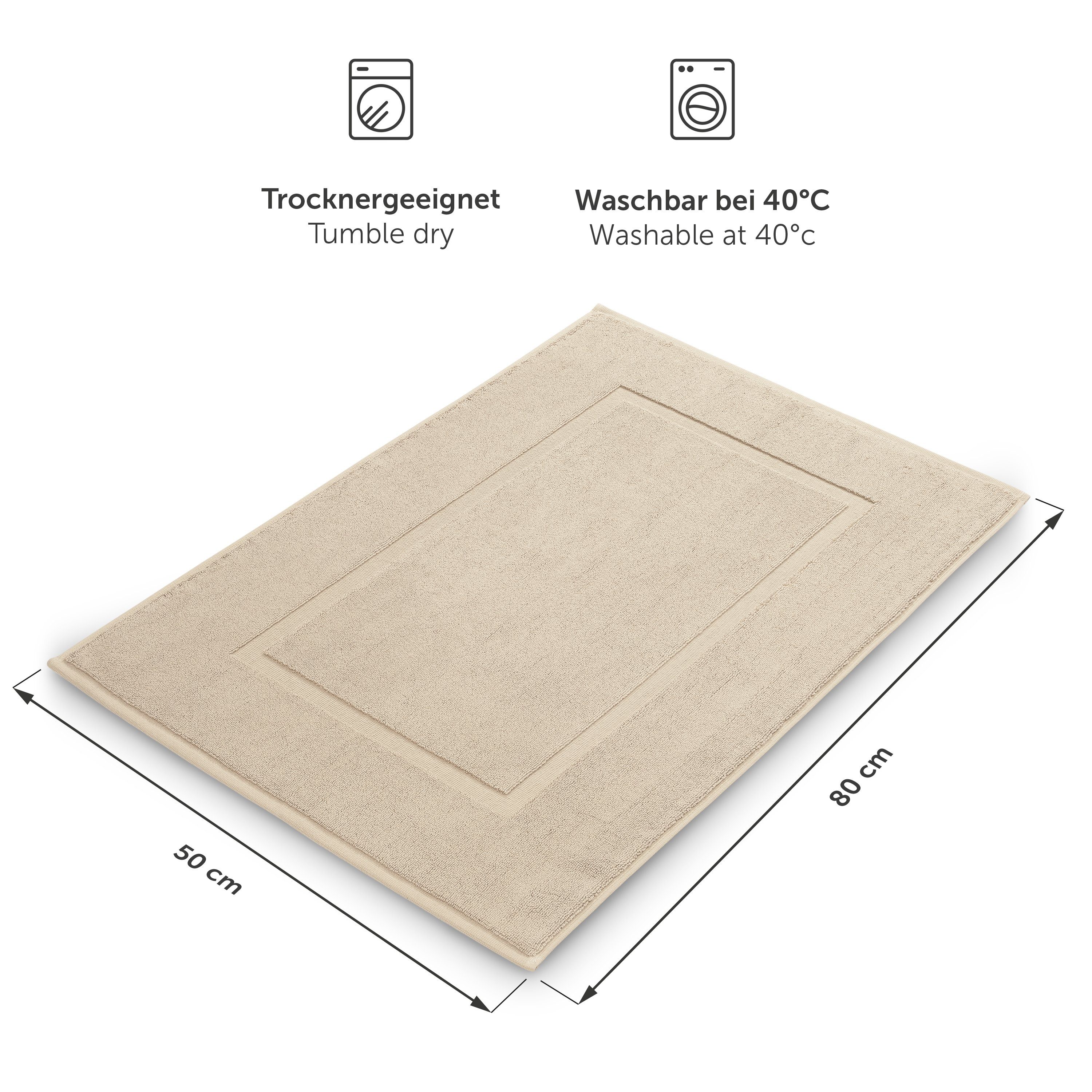 Blumtal Badematte Premium Frottier, schnell trocknend, günstig online kaufen