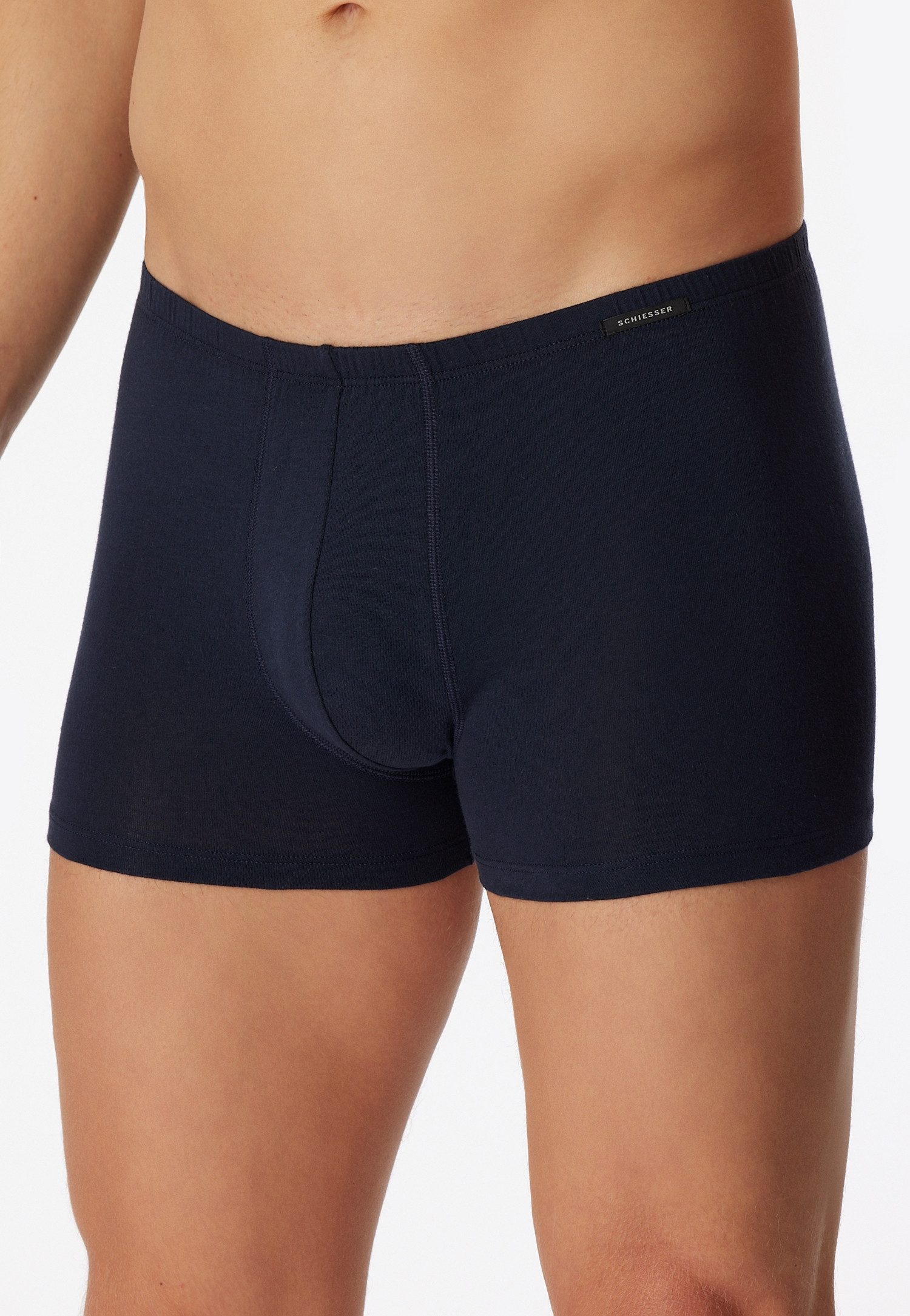 Schiesser Boxershorts Essentials (2er Pack) mit angenehm weichem Bund