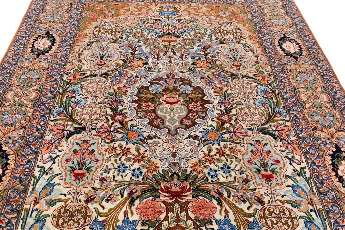 Handgeknüpfter Seidenkette Isfahan Nain Orientteppich, rechteckig, Trading, Shahaupour 6 Orientteppich Höhe: mm 161x244