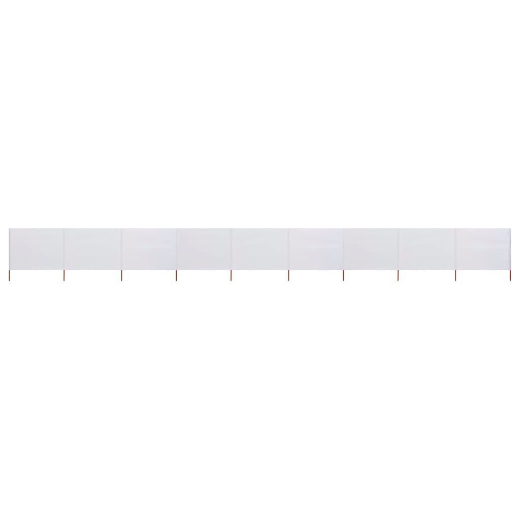 vidaXL Sonnensegel, 9-teiliges Windschutzgewebe 1200 x 160 cm Sandweiß