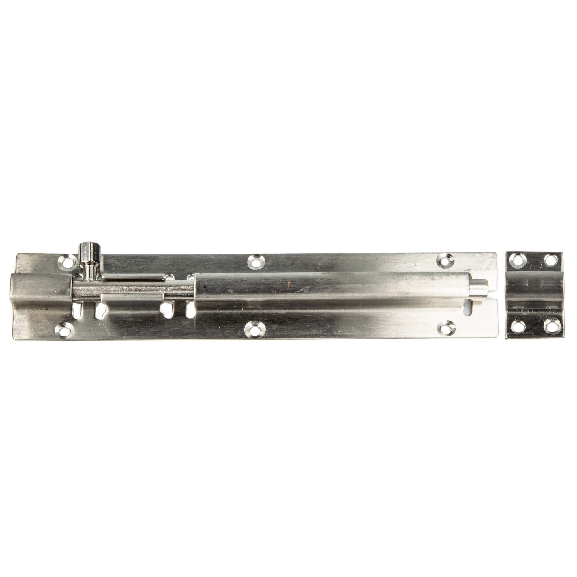 MASTERPROOF PROFESIONAL Türbeschlag Edelstahl Schieberiegel Sicherheits - Türriegel 100 bis 200 mm