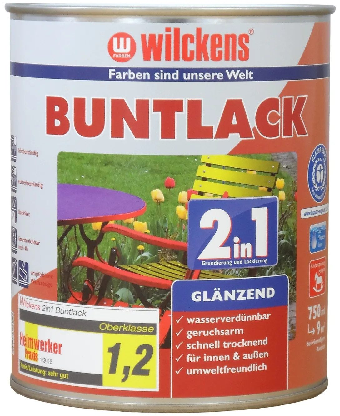 Wilckens Farben Lack Wilckens Buntlack 2in1