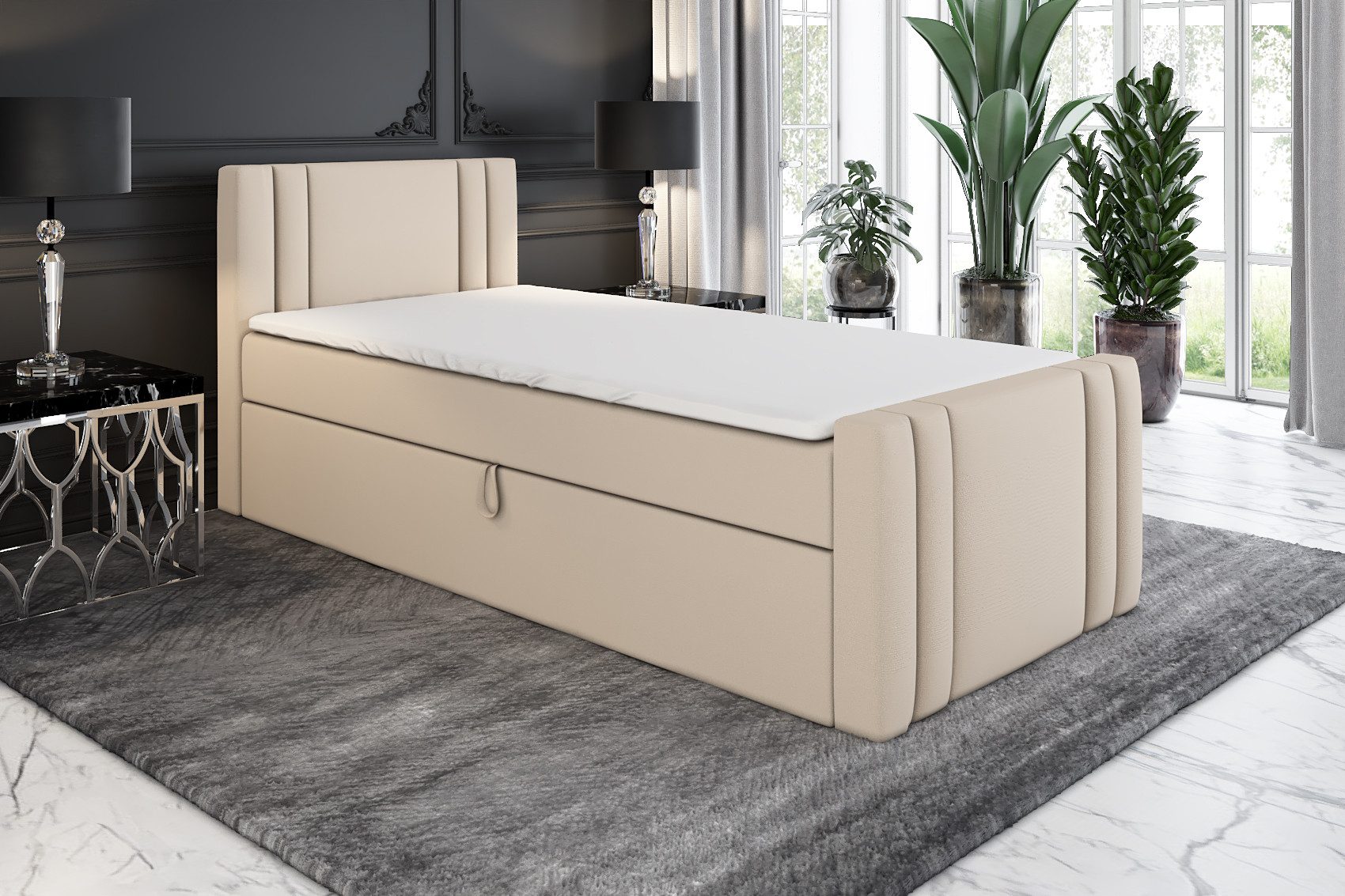 A&J MöbelLand GmbH Boxspringbett Einzelbett KLAUS günstig online kaufen
