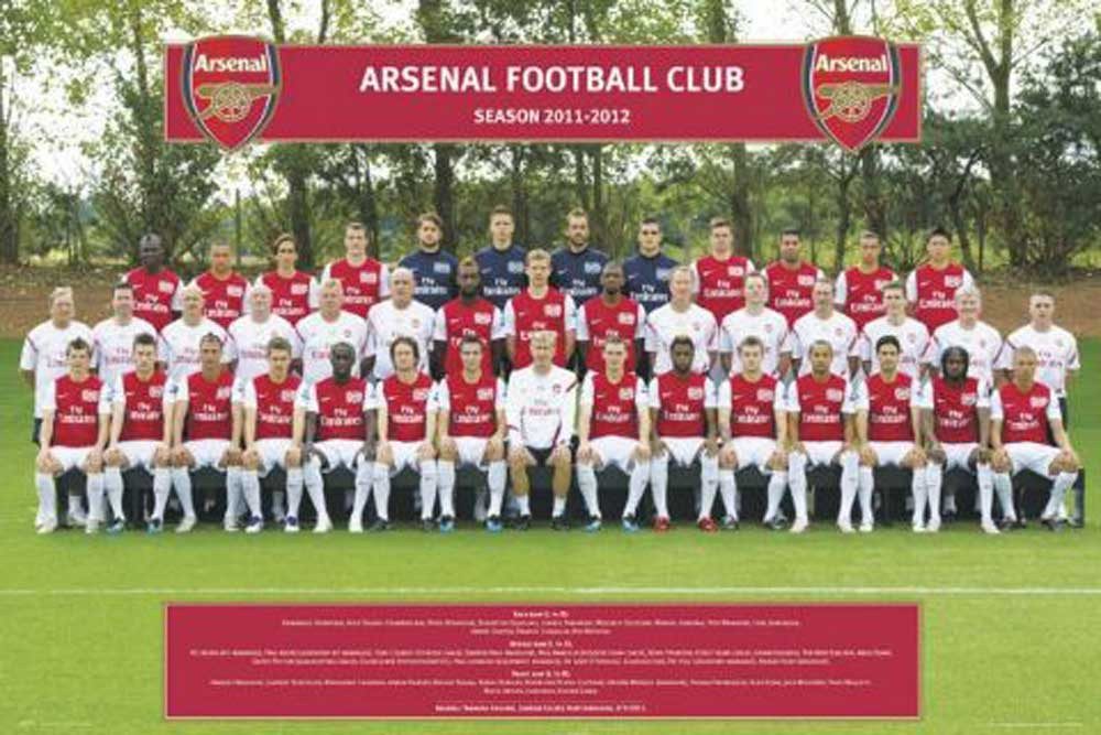 Poster Fussball - Poster - Arsenal London - Team 11/12