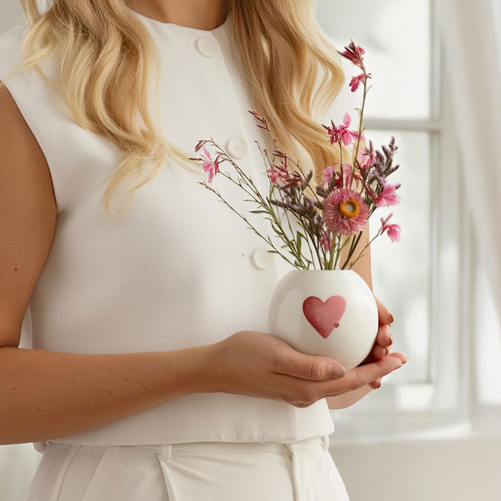 like. by Villeroy & Boch Dekovase With Love Vase 9,5x9,5x8,5cm (1 St)