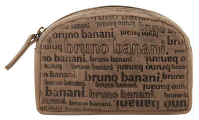 Bruno Banani Kosmetiktasche ALL OVER, echt Leder, Made in Italy