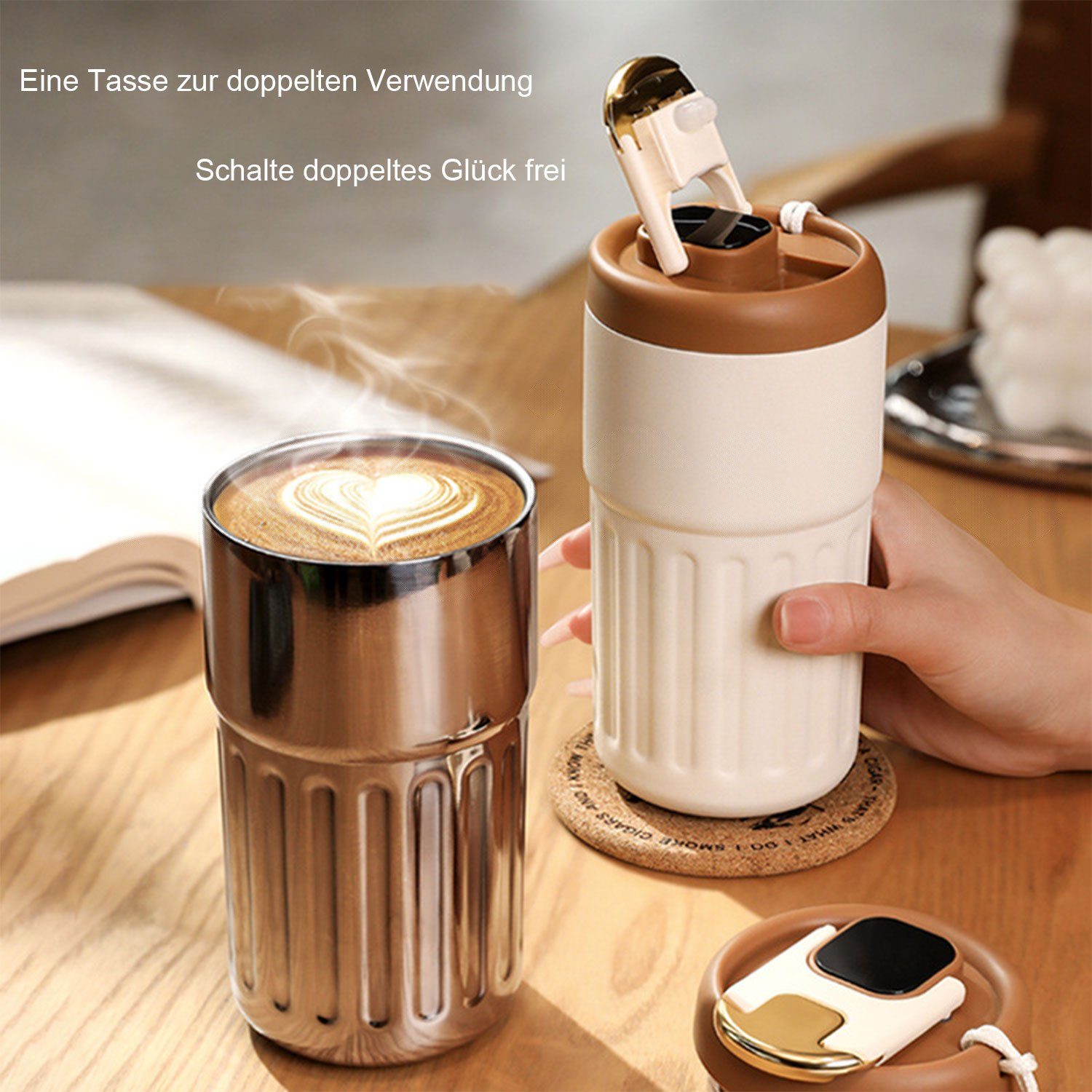 der Isolierflasche Temperatur Thermobecher MAGICSHE Farbe1 Anzeige Intelligente Kaffee