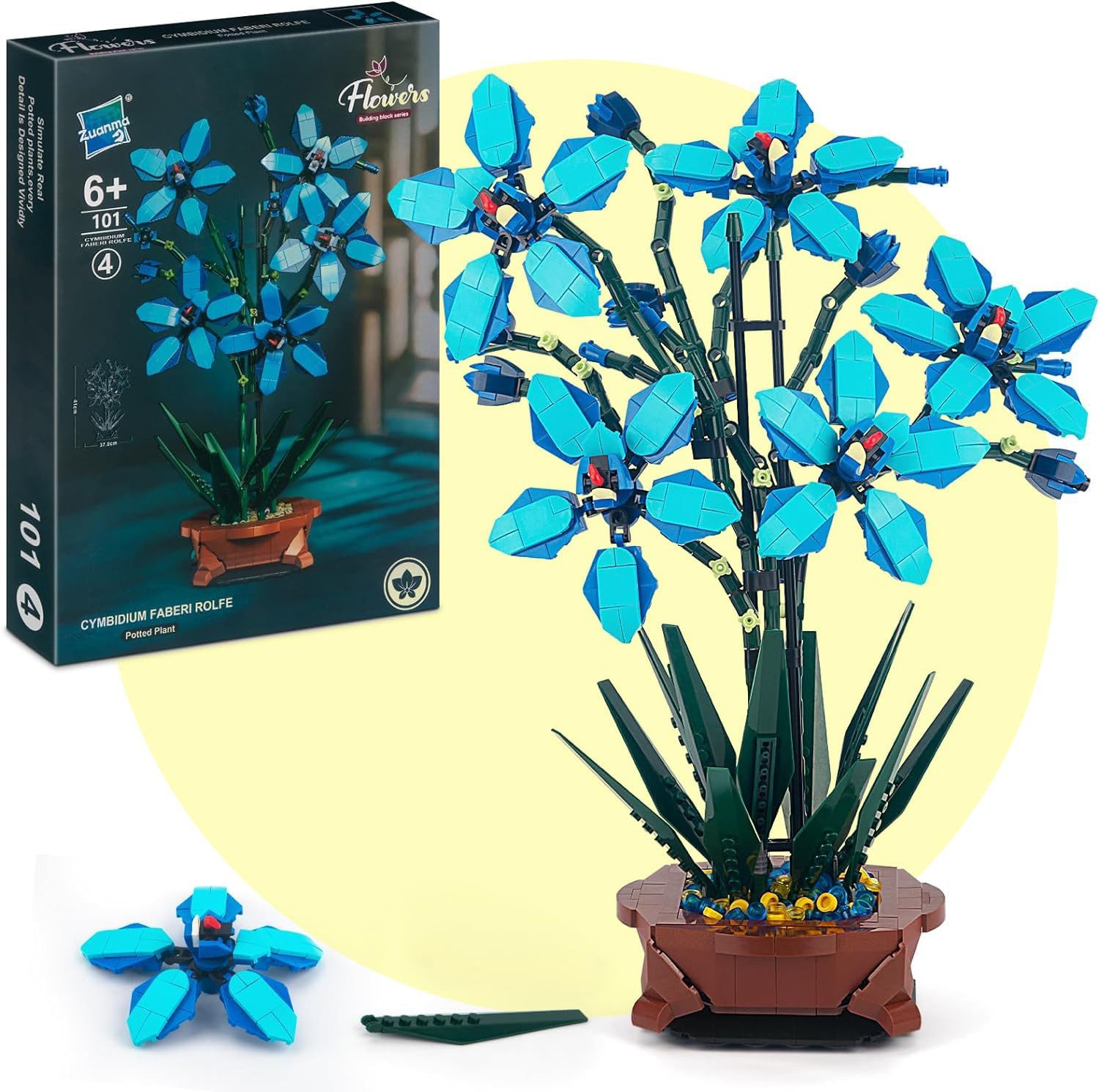Kunstbonsai Blumenstrauß-Bausatz, Mini-Pflanzenserie, kreative Geschenke, leben, Geeignet für Erwachsene, Jugendliche und Kinder, Möbeldekoration