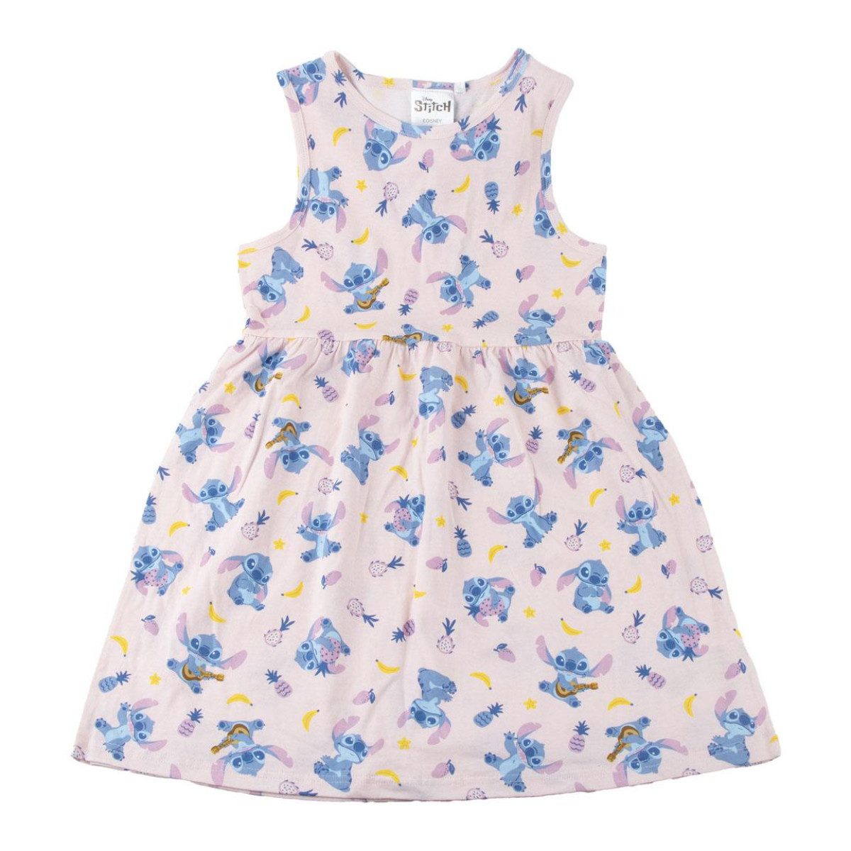 Disney Jerseykleid Lilo und Stitch Mädchen Kleid Single Jersey 100% Baumwolle