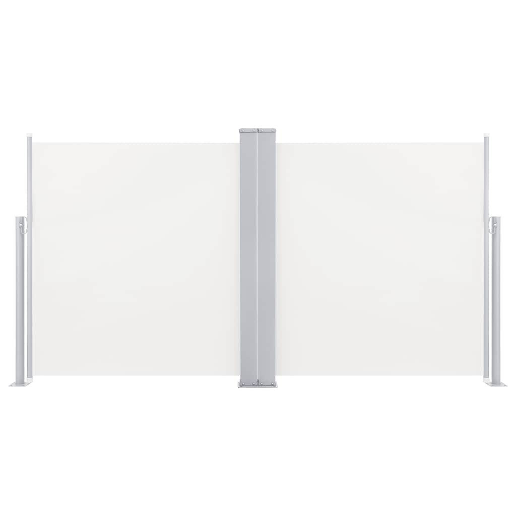 furnicato Seitenmarkise Garten-Creme 120 x (0-600) cm mit Rückrollfunktion UV-beständiger Sichtschutz mit wasserabweisendem Polyester-Gewebe – Bild 3 von 5