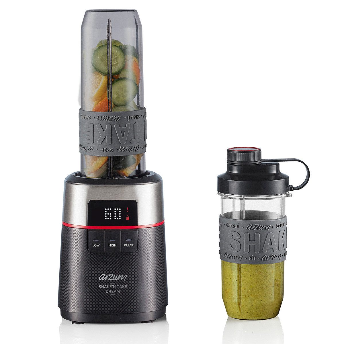 Arzum Smoothie-Maker AR1148 Shake'N Take Personal Blender 500W Leistung