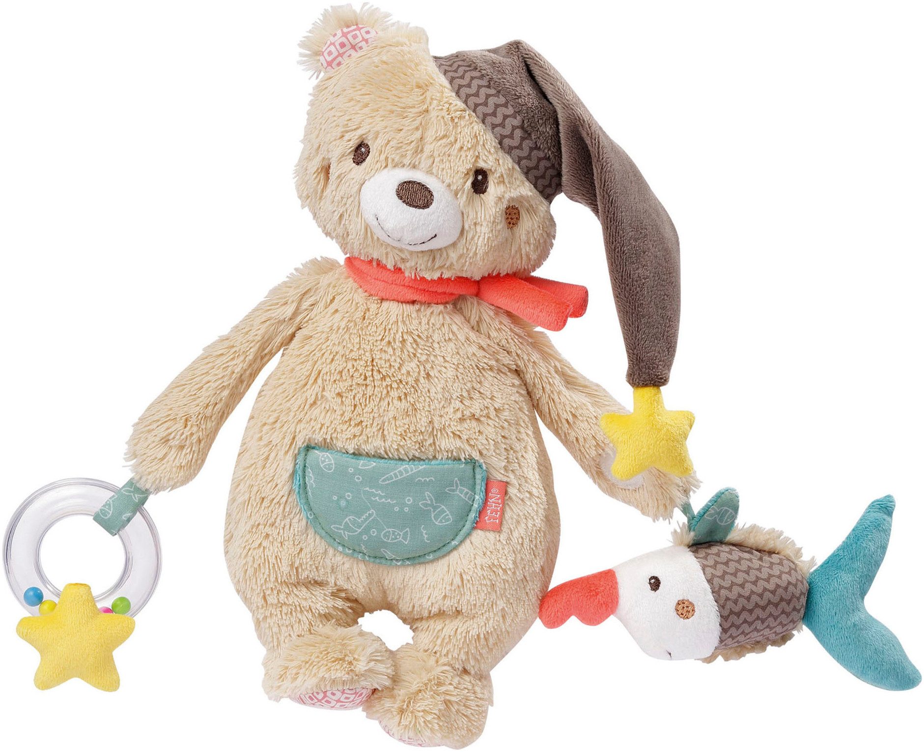 Fehn Greifspielzeug Bruno, Activity-Bär günstig online kaufen