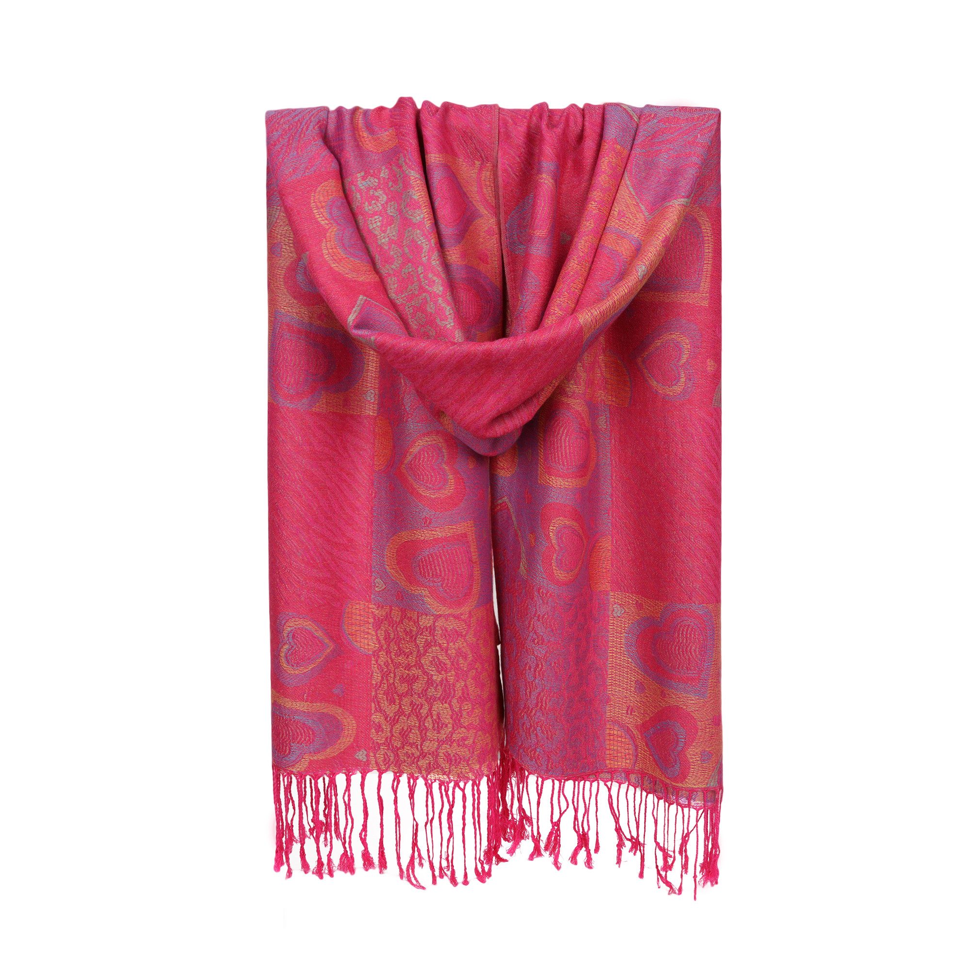 ZEBRO Modeschal Jacquard Schal Herz günstig online kaufen