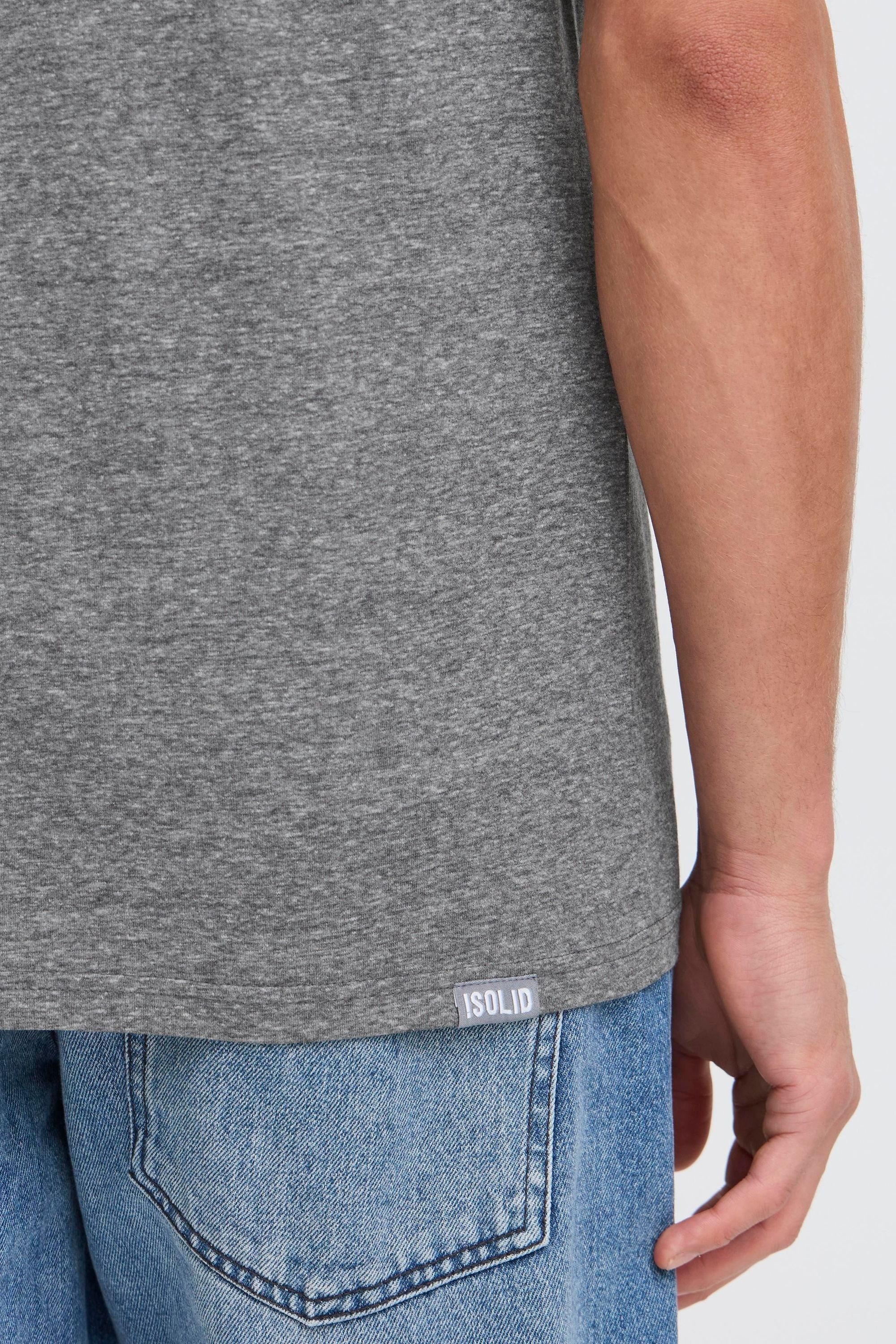 !Solid T-Shirt SDBennTee Kurzarmshirt mit farblich abgesetztem Kragen und Ärmelsaum