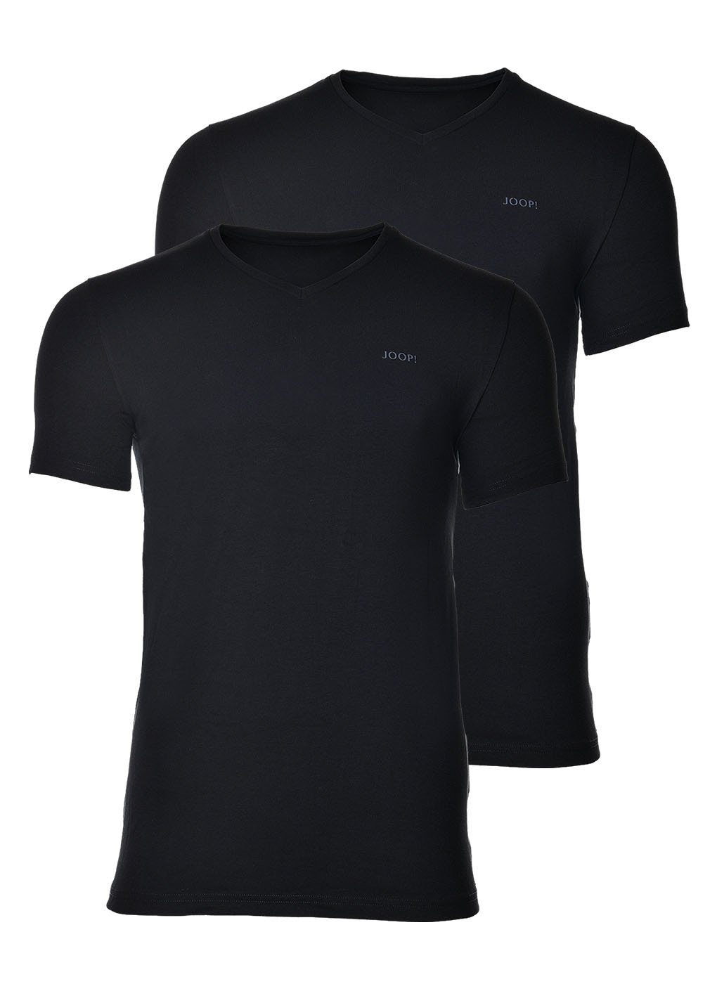 Joop! T-Shirt Herren Unterhemd, 2er Pack - T-Shirt, V-Neck Schwarz