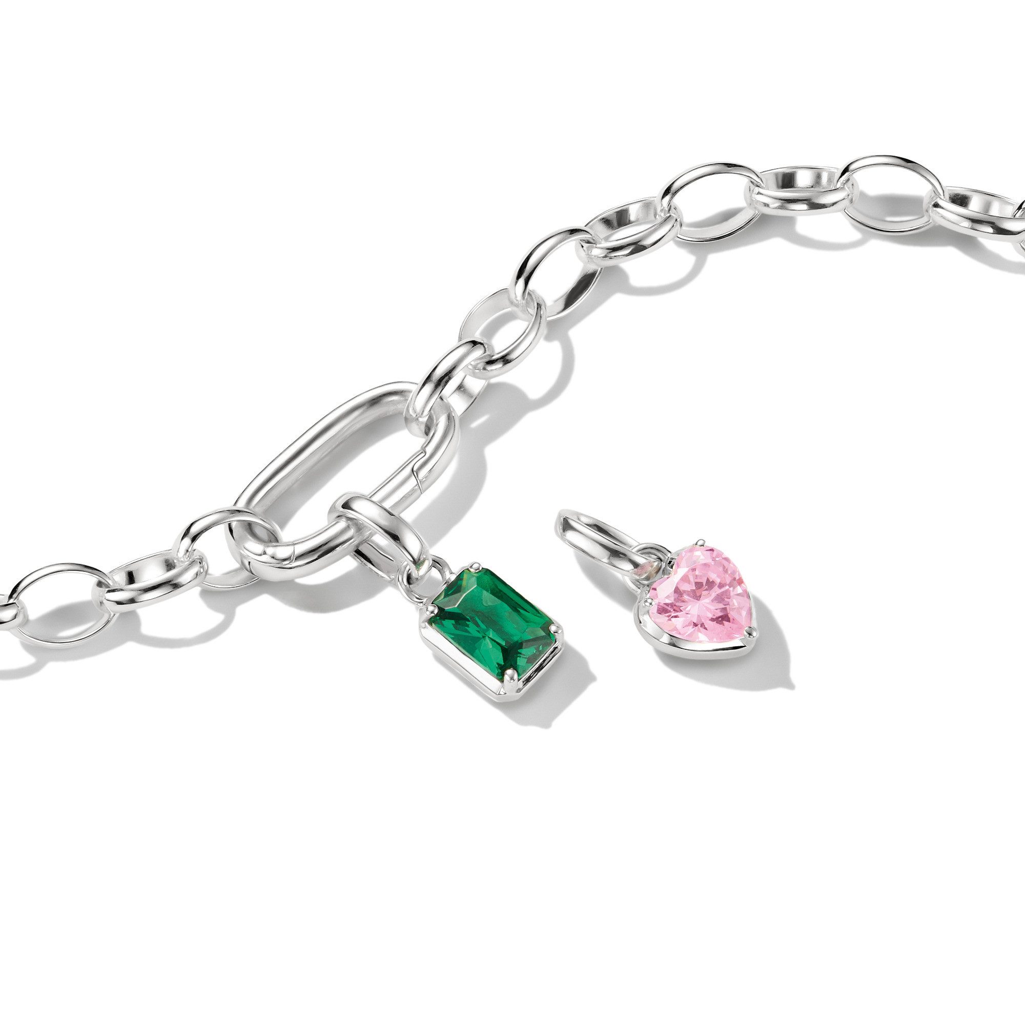 THOMAS SABO Charm-Einhänger Birthstone/Geburtsstein Charm - Connect, mit Zirkonia (synth) oder Glas-Keramik Stein oder Türkis-Imitat