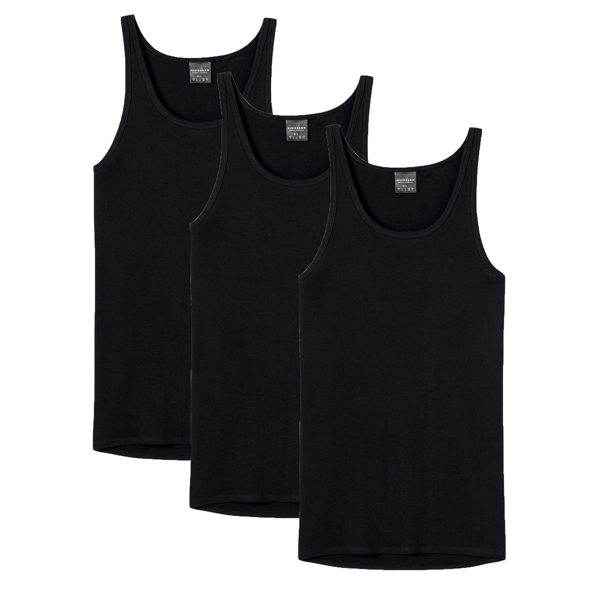 Unterhemd Herren Unterhemd 3er Pack Baumwolle