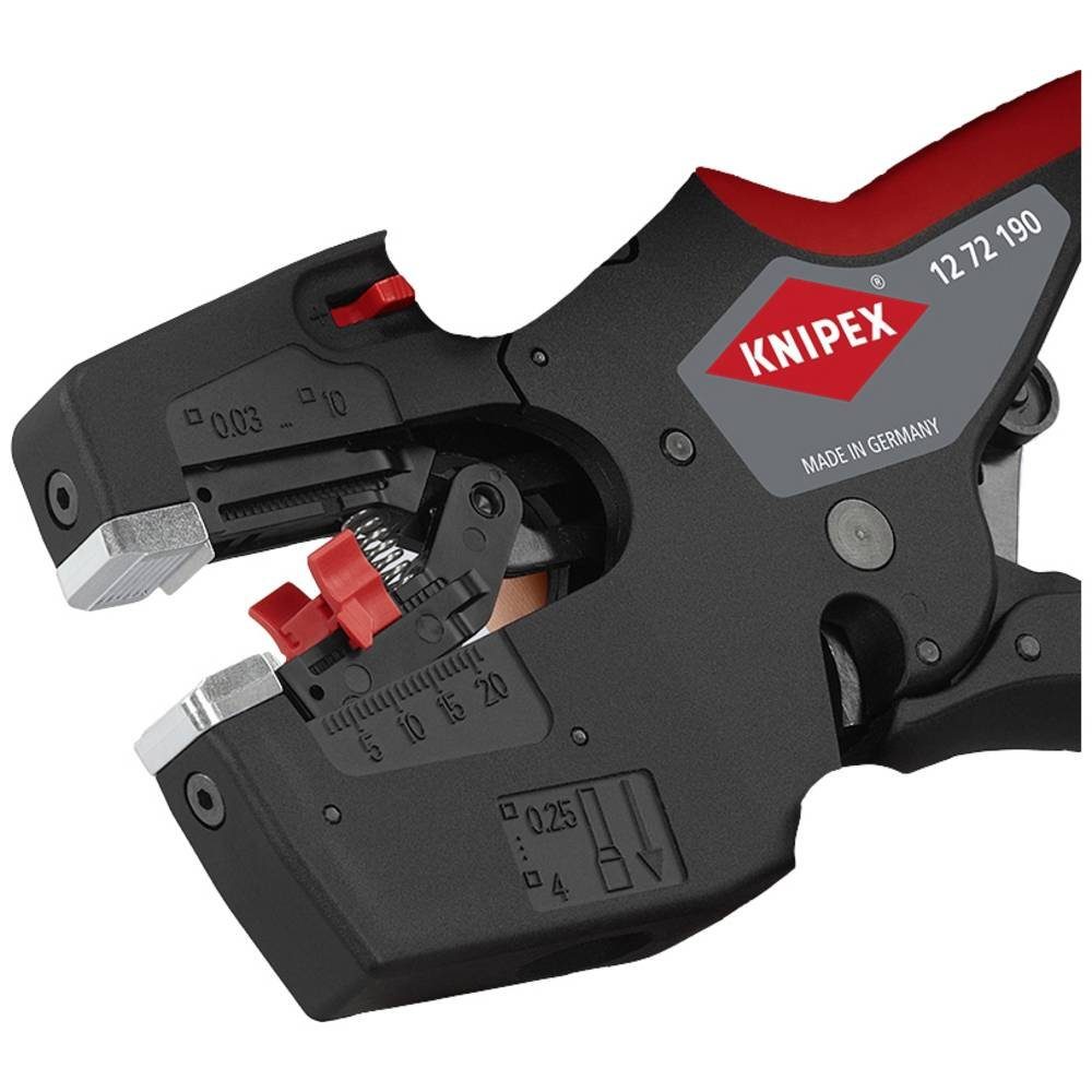 Knipex Crimpzange Elektriker-Multiwerkzeug mit rutschhemmenden 12 72 190