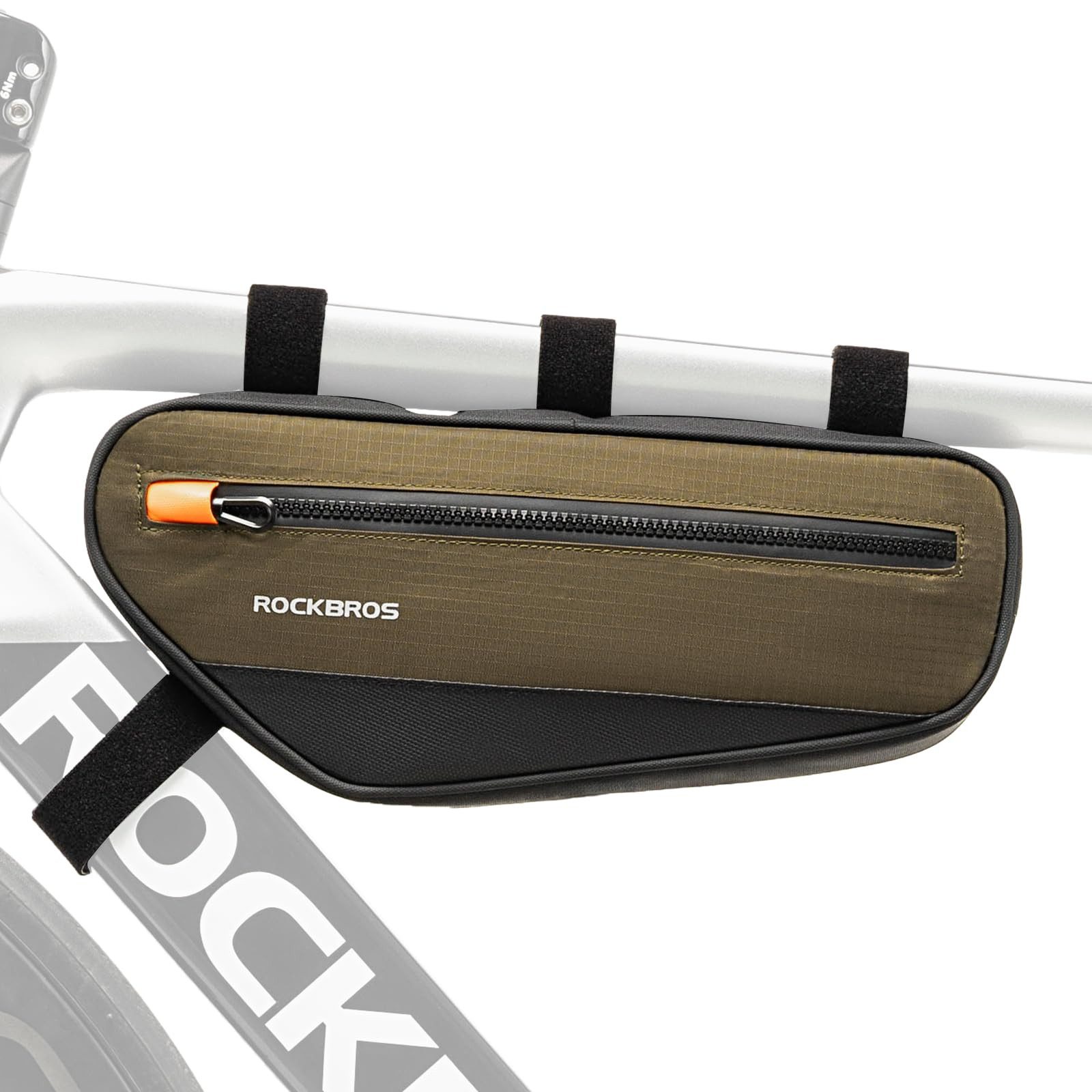 ROCKBROS Rahmentasche Fahrradrahmentasche Dreiecktasche (1,7L), Reflektierend für Mountainbike Rennrad Bike