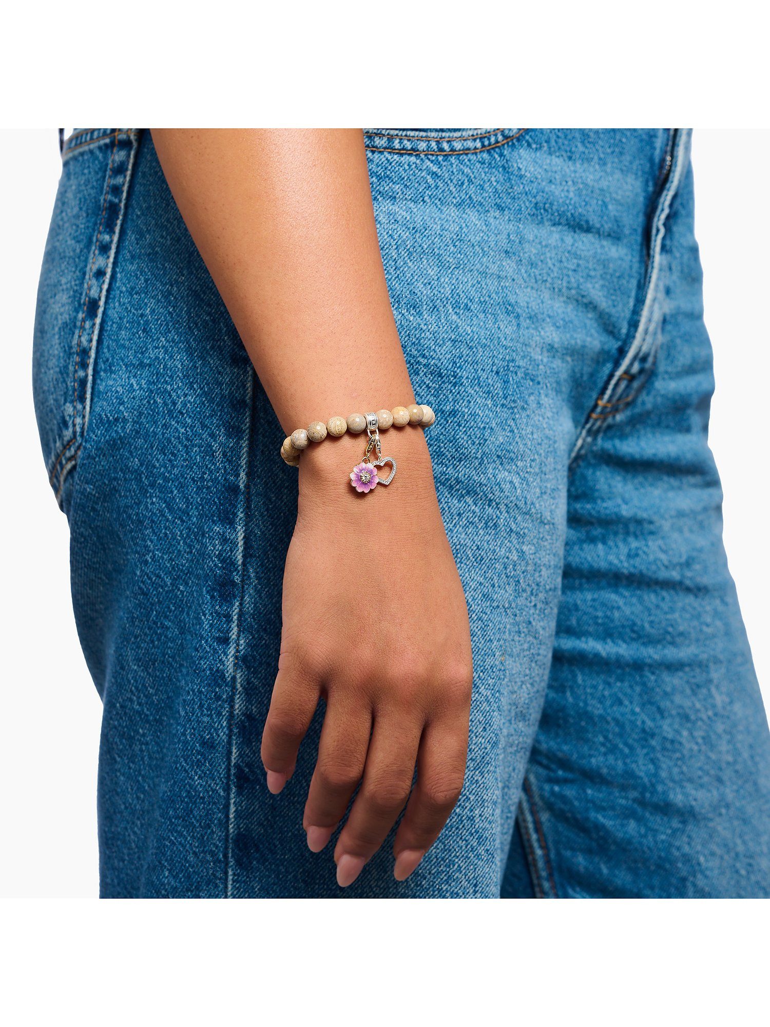 THOMAS SABO Silberarmband Thomas Sabo Unisex-Armband 925er Silber Jaspis, M günstig online kaufen