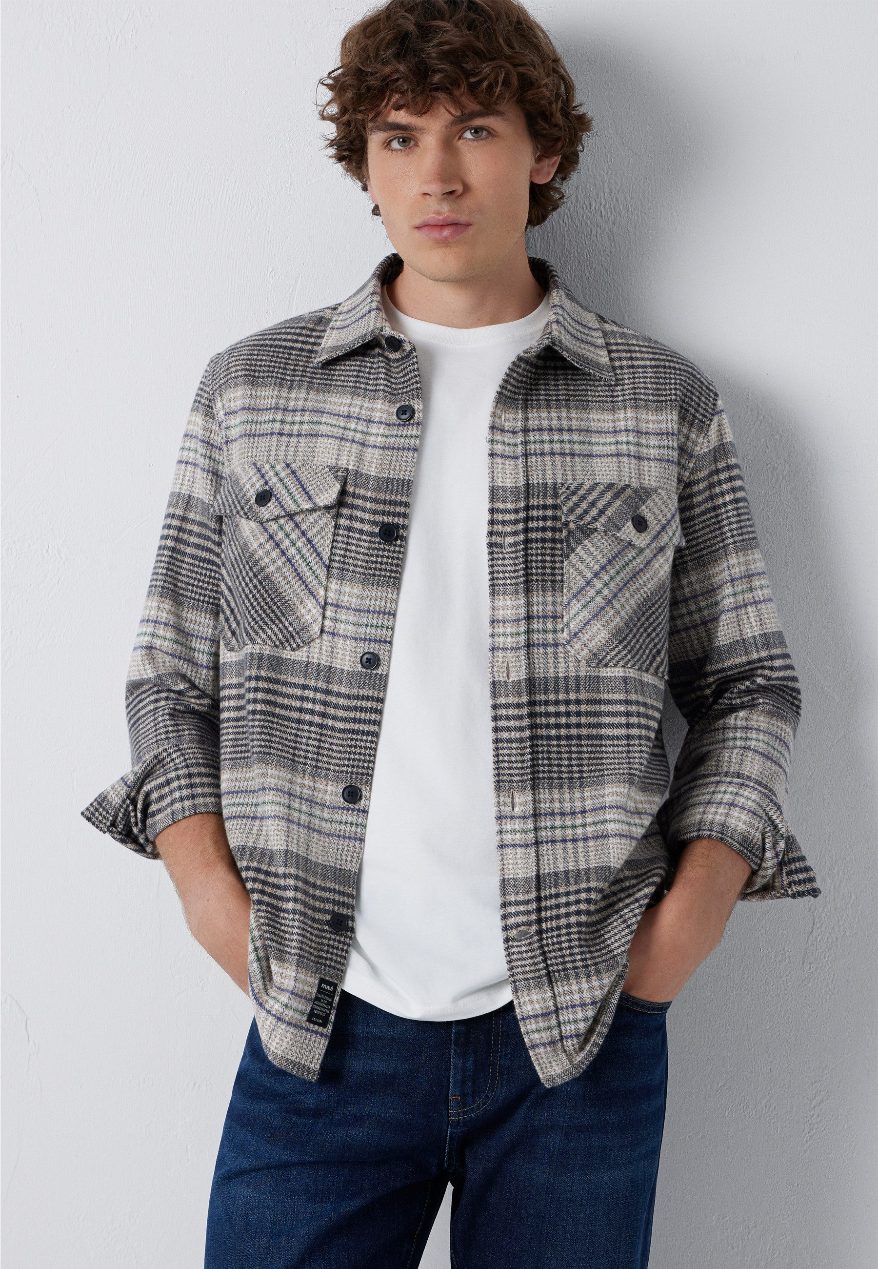 Mavi Langarmhemd CHECK SHIRT Karo Overshirt