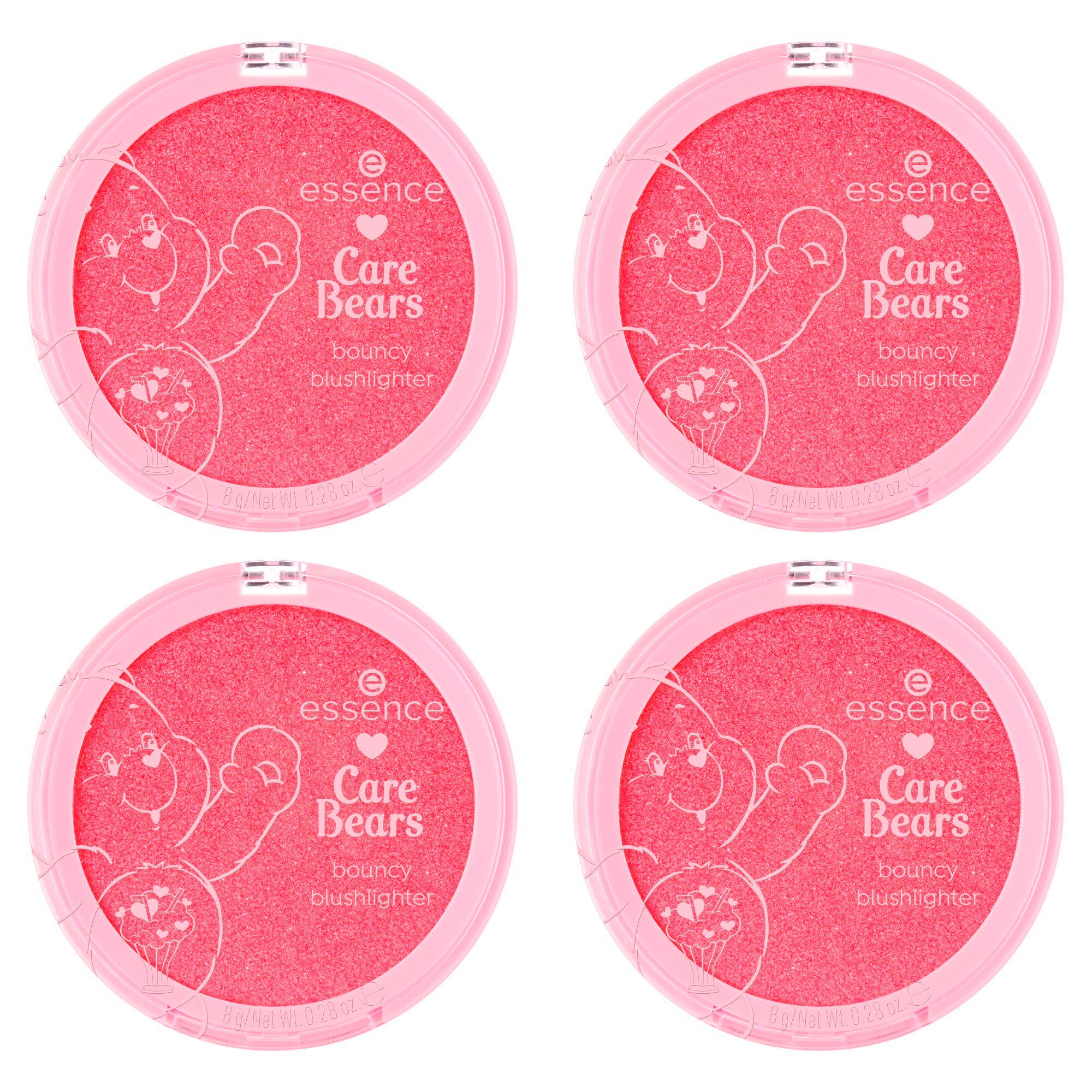 Essence Rouge Care Bears bouncy blushlighter, 4-tlg.