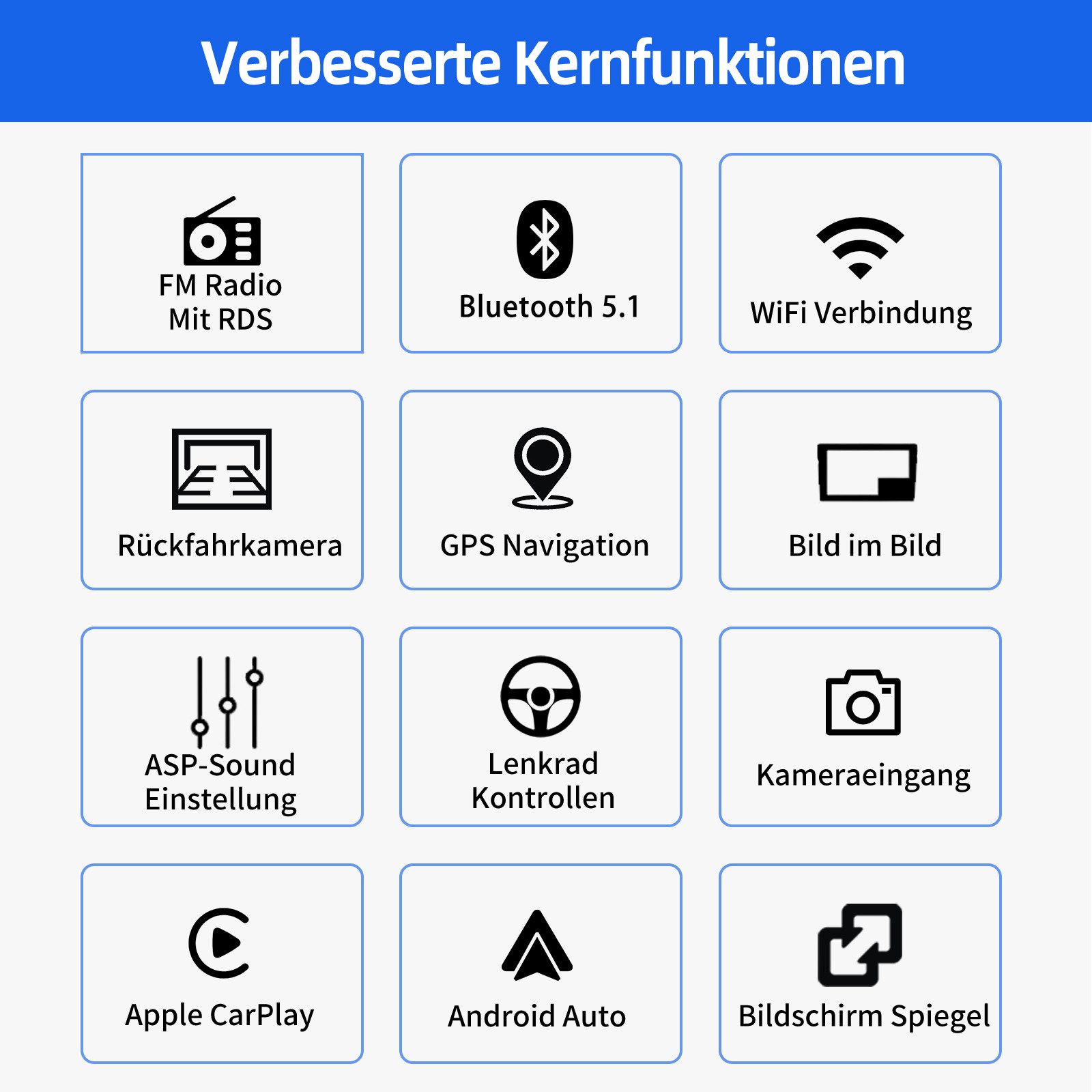 ESSGOO DAB+ 4+64G 1DIN 7'' Flip Out Android 15 Carplay Autoradio GPS WIFI FM Autoradio (Digitalradio (DAB), 4+64GB(optional), RDS, AM, FM, Carplay Android Auto Bluetooth EQ USB GPS Navi WIFI Touchscreen)