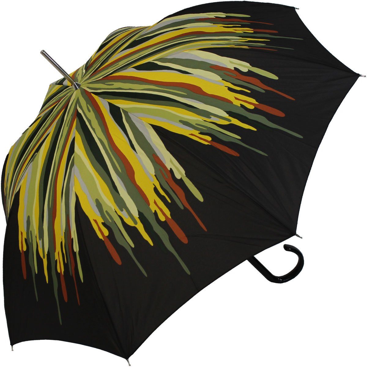 Langregenschirm extravagant den doppler® bedruckter für großen Auftritt besondere Auf-Automatik, grün der Damenschirm Schirm