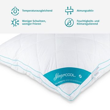 Kopfkissen Kühlendes Kopfkissen COOL.MOMENTS – Weniger Schwitzen, besser schlafen, SleepCOOL, Bezug: Lyocell