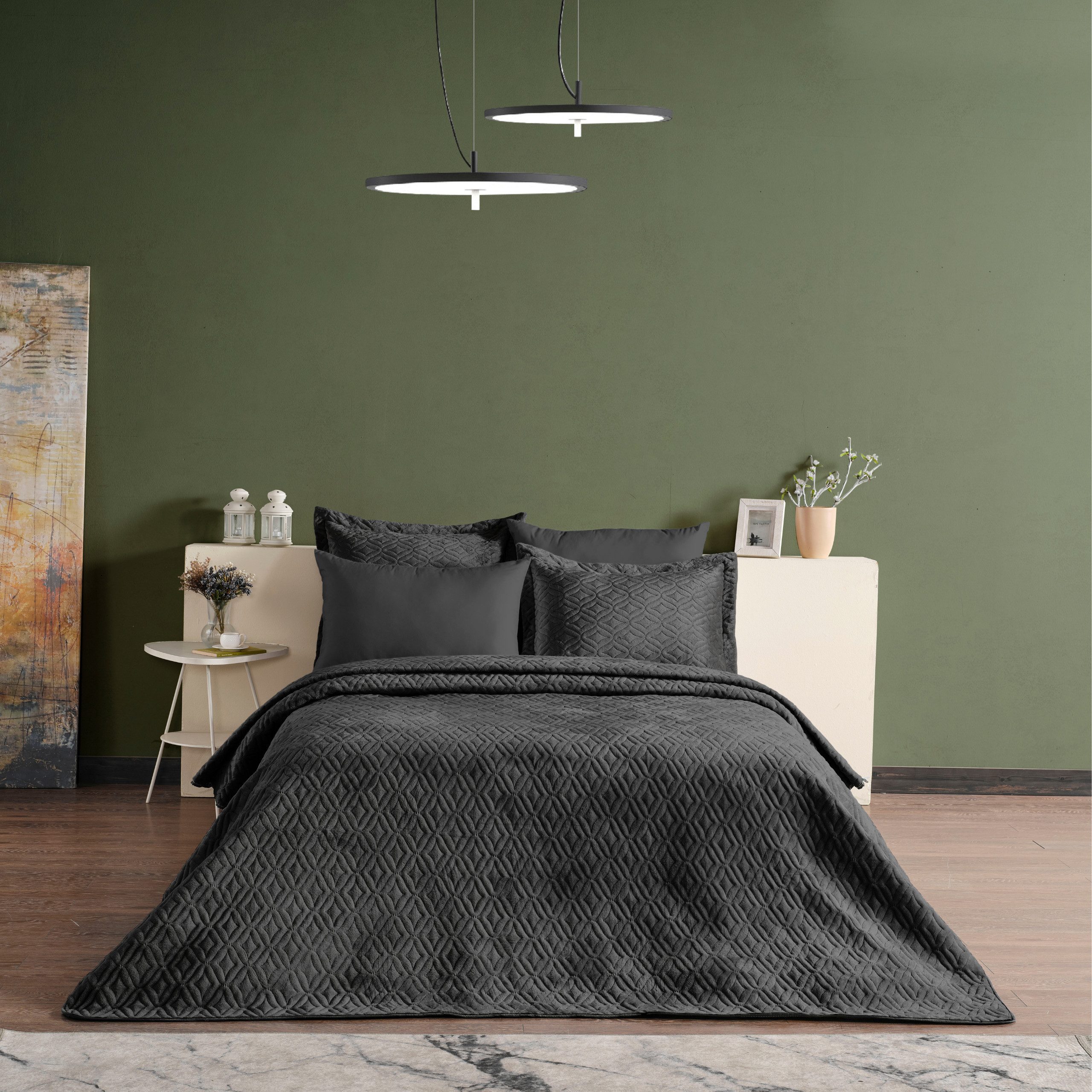 gowoll Bettüberwurf Tagesdecke mit Kissen Set günstig online kaufen