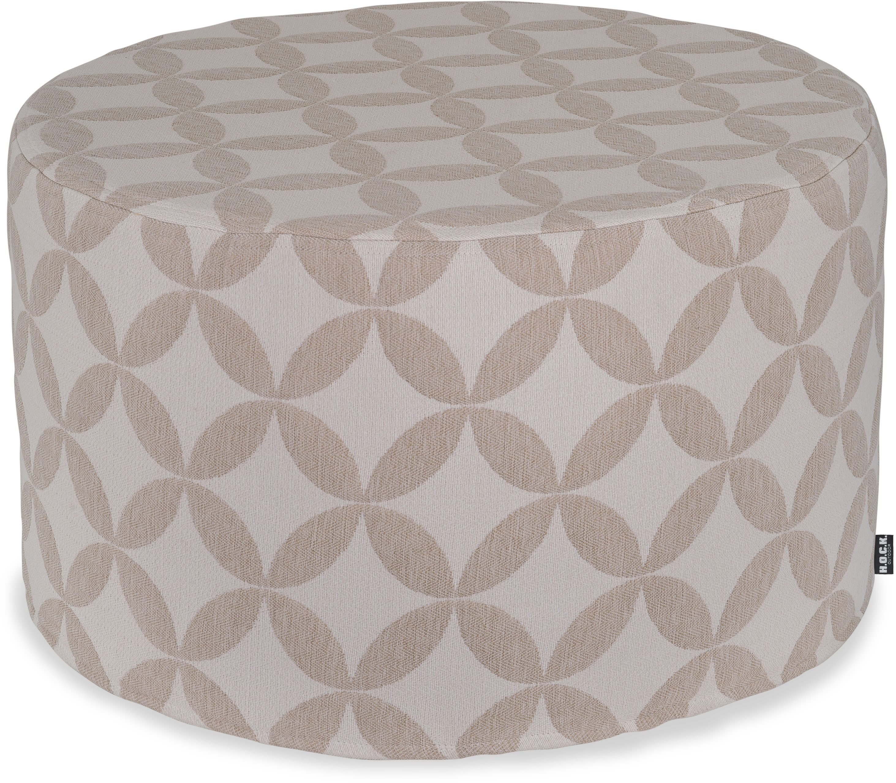 H.O.C.K. Sitzhocker H.O.C.K. Luna Outdoor Hocker rund Pouf ø60x40cm natur, Hocker, Sitzhocker, Pouf Hocker, Barhocker - wetterfest, vielseitig