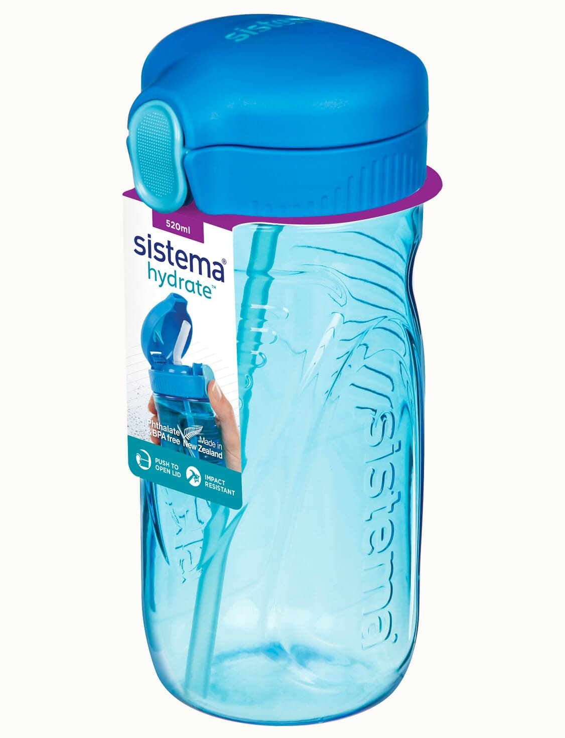 sistema Trinkflasche Sistema 520ml Tritan Quick Flip Bottle - Blue